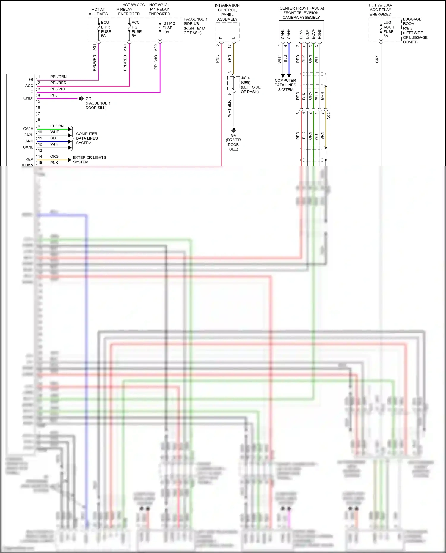 Lexus LS V (2017-2021) csw+ wiring diagram  (2 of 3)