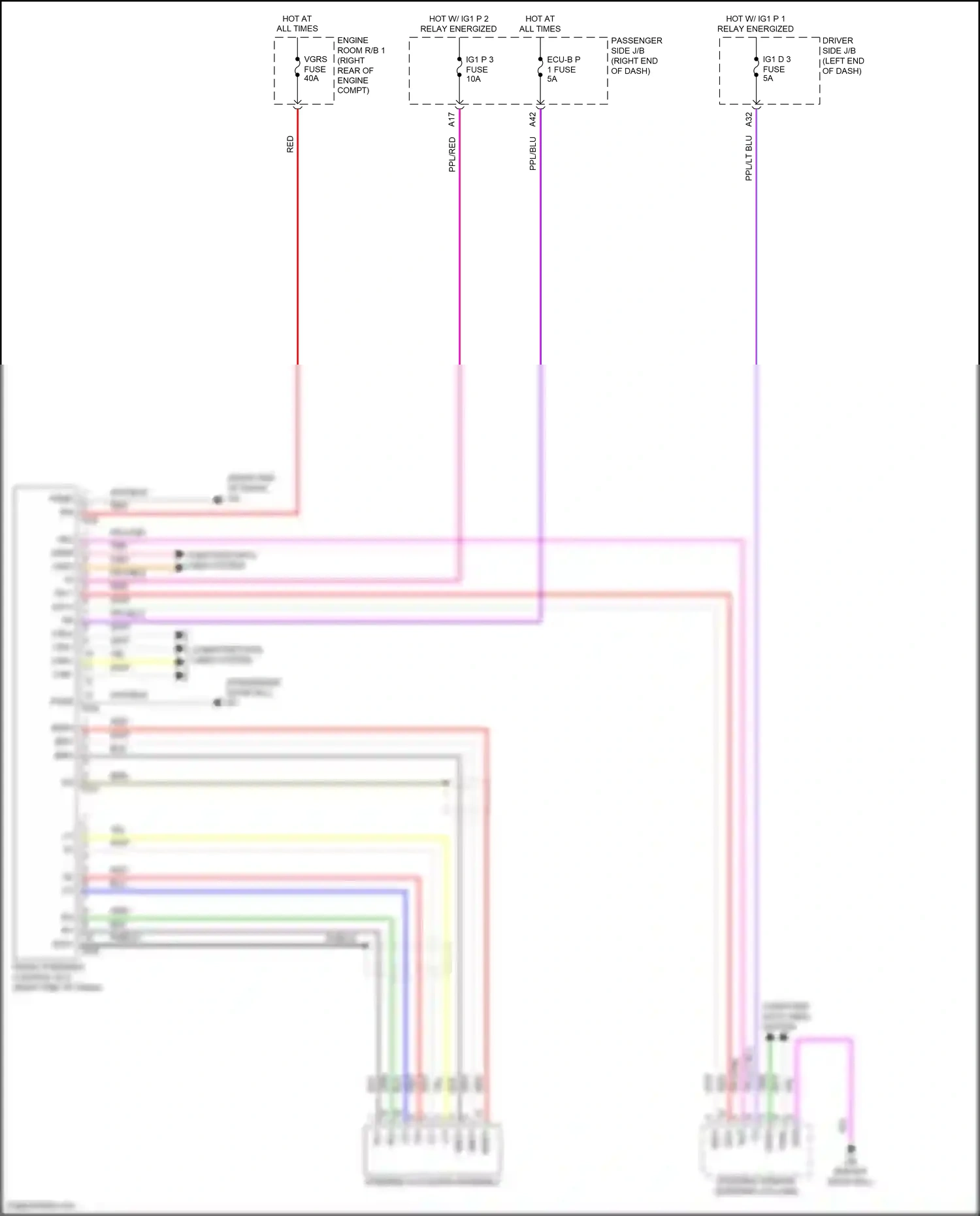 Lexus LS V (2017-2021) driver side j/b wiring diagram  (68 of 87)