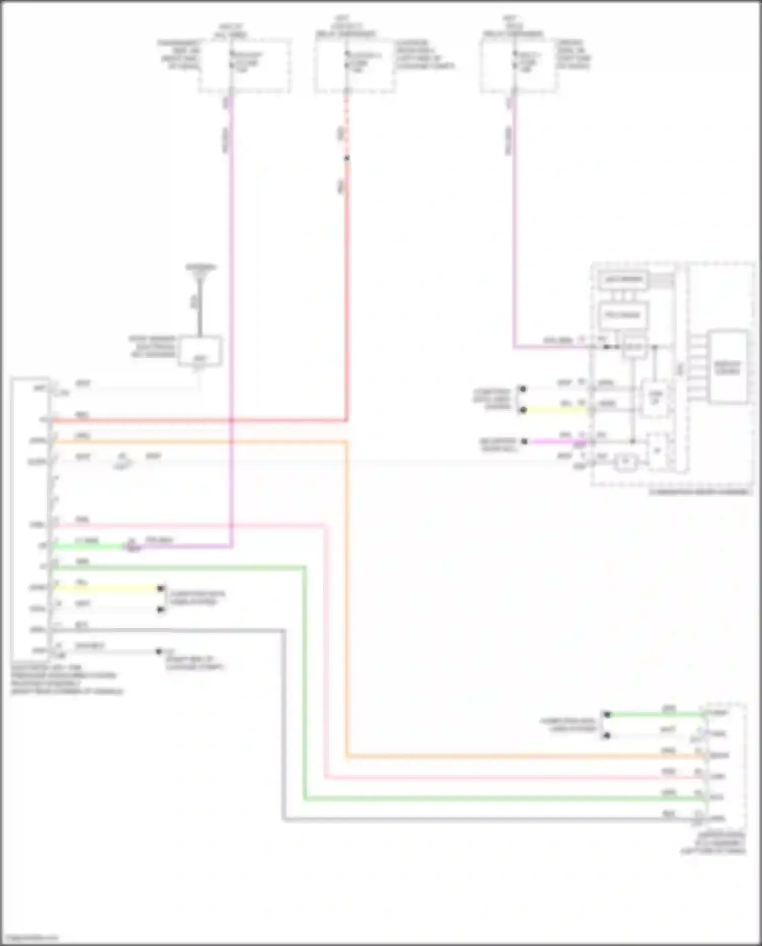 Wiring diagram ecu-b p 4 fuse for Lexus LS V (2017-2021) (2 of 2)