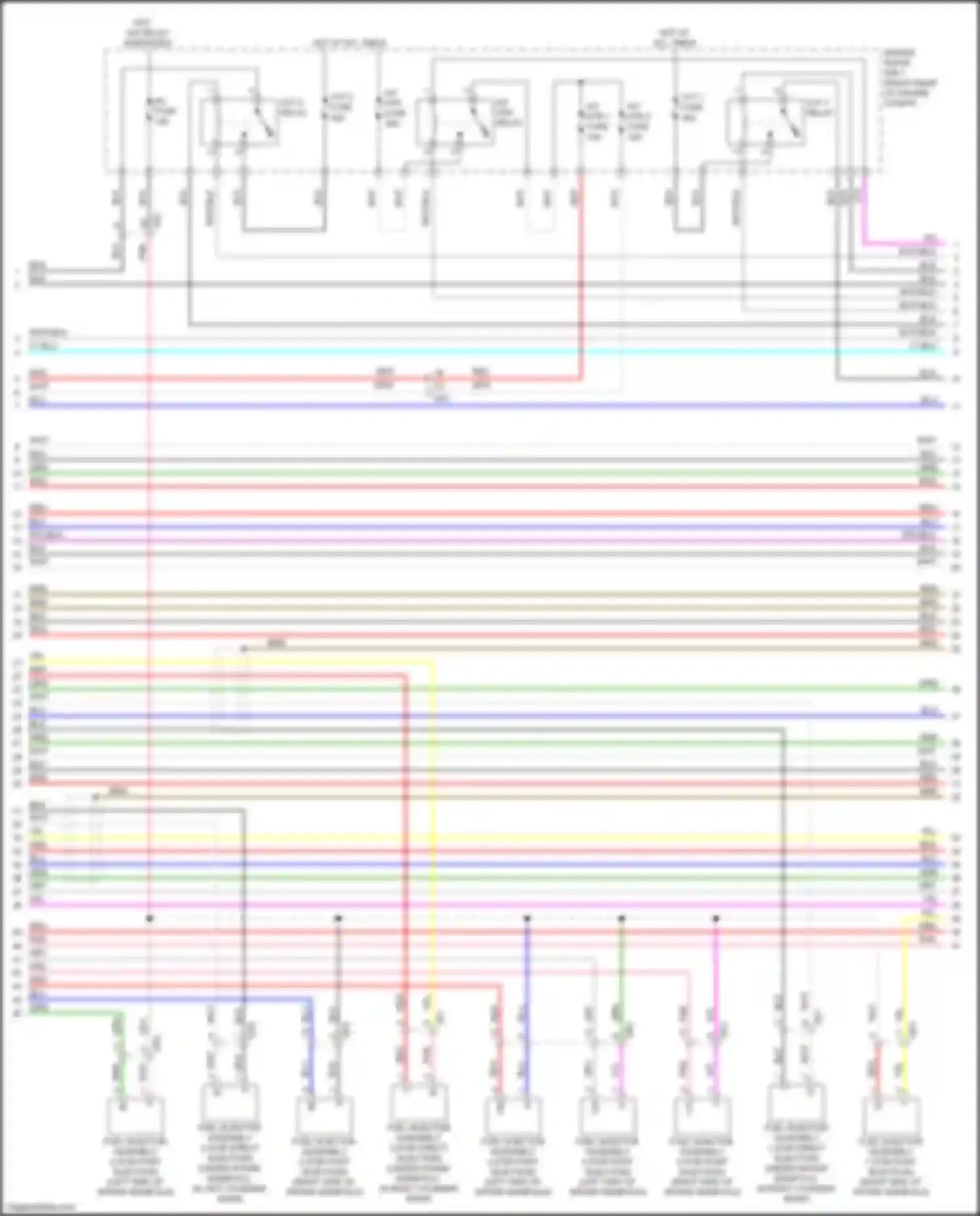 Wiring diagram engine room r/b 1 for Lexus LS V (2017-2021) (29 of 37)