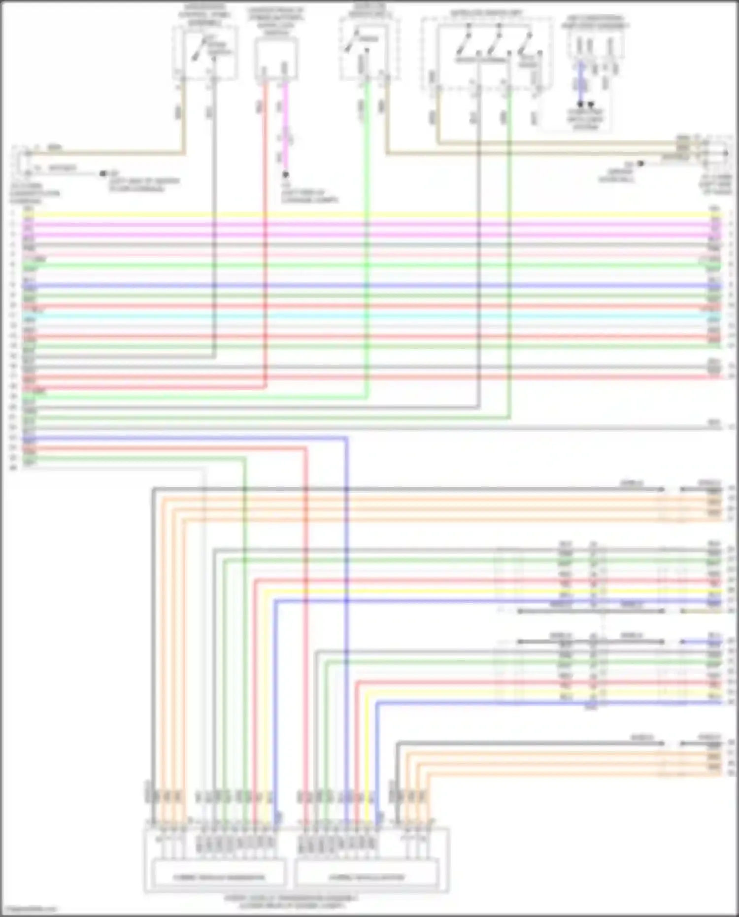 Wiring diagram ev mode switch for Lexus LS V (2017-2021) (2 of 3)