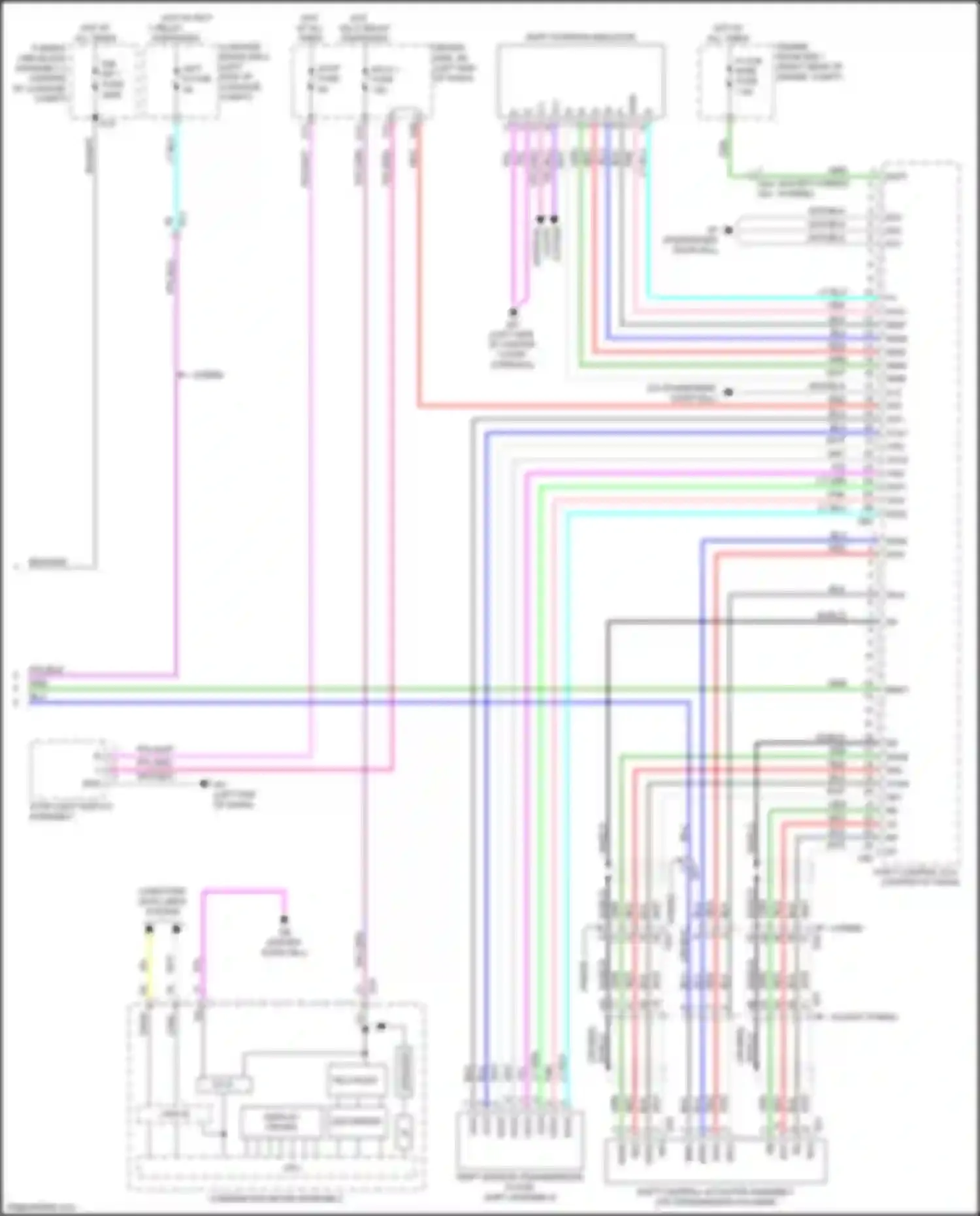 Wiring diagram except hybrid hybrid for Lexus LS V (2017-2021) (8 of 8)