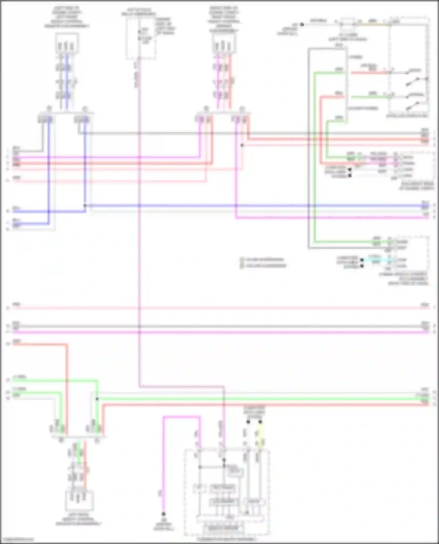 Wiring diagram except hybrid for Lexus LS V (2017-2021) (11 of 54)
