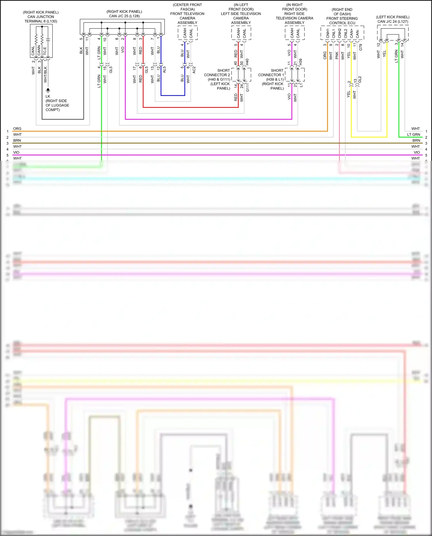 Lexus LS V (2017-2021) front steering control ecu wiring diagram  (3 of 12)