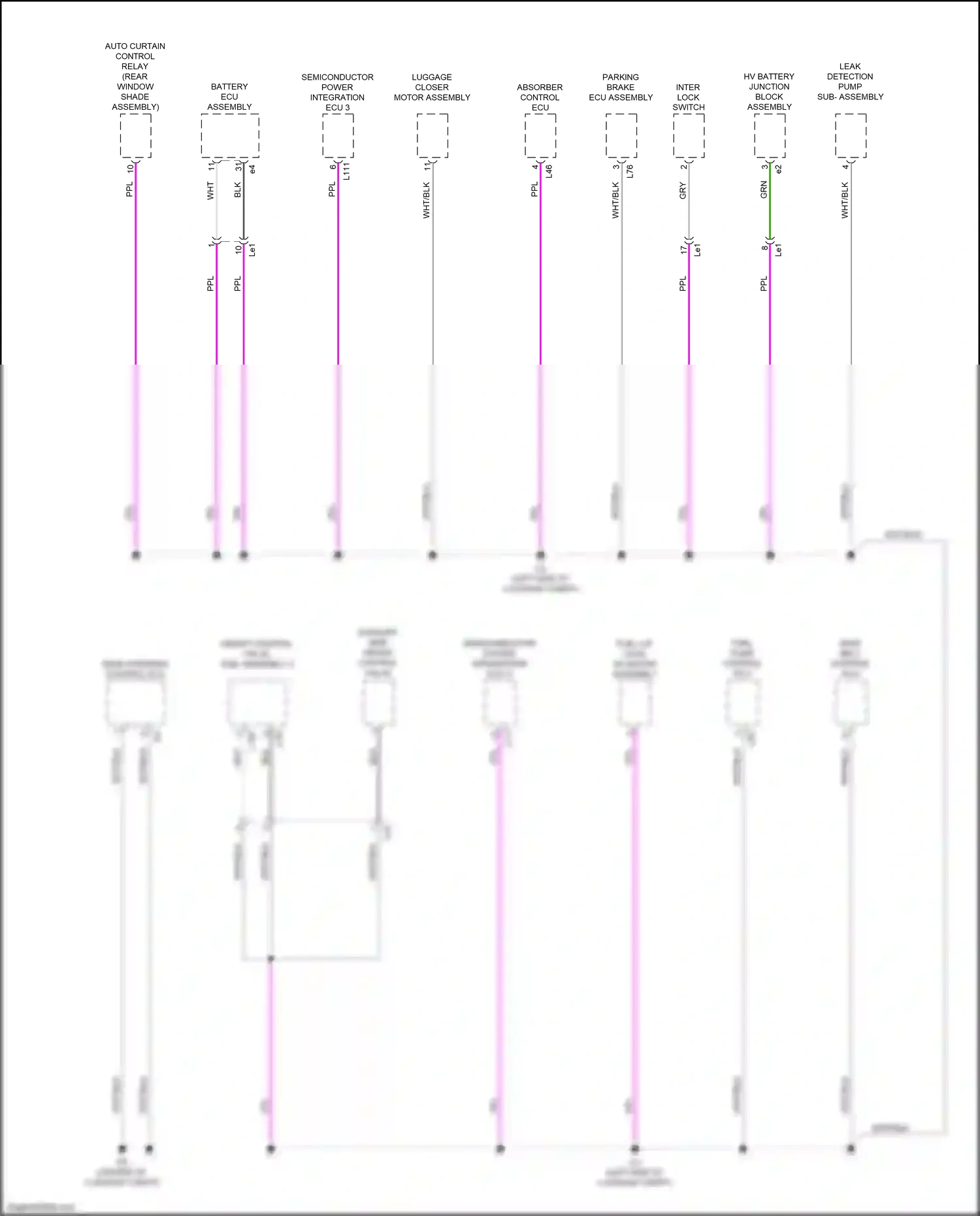 Lexus LS V (2017-2021) grn wiring diagram  (155 of 183)