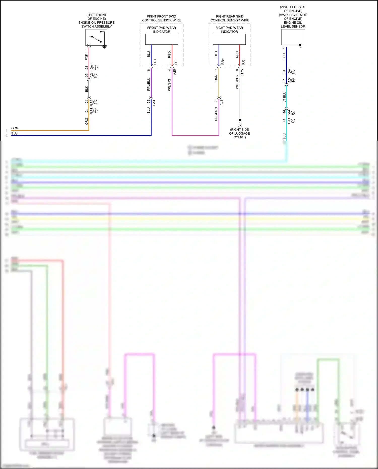 Lexus LS V (2017-2021) integration control, panel assembly wiring diagram  (6 of 13)