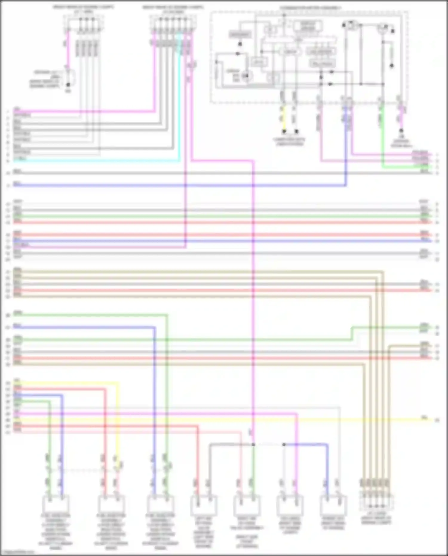 Wiring diagram left air by-pass valve assembly for Lexus LS V (2017-2021) (1 of 1)