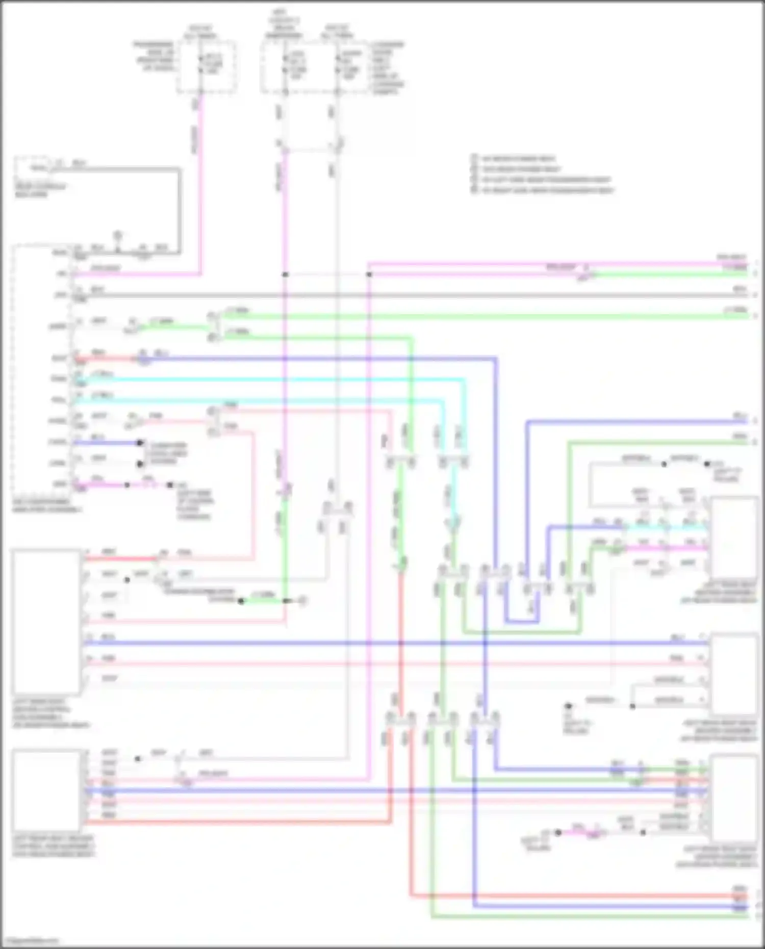 Wiring diagram left "c" pillar) for Lexus LS V (2017-2021) (8 of 14)