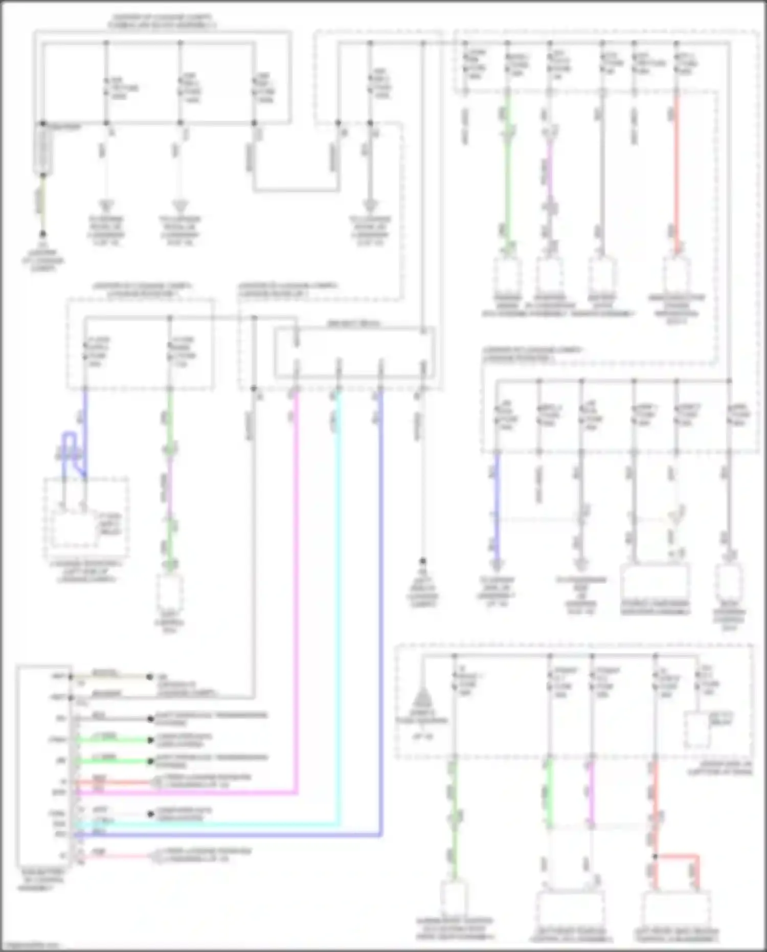 Wiring diagram left front position control ecu assembly for Lexus LS V (2017-2021) (8 of 10)
