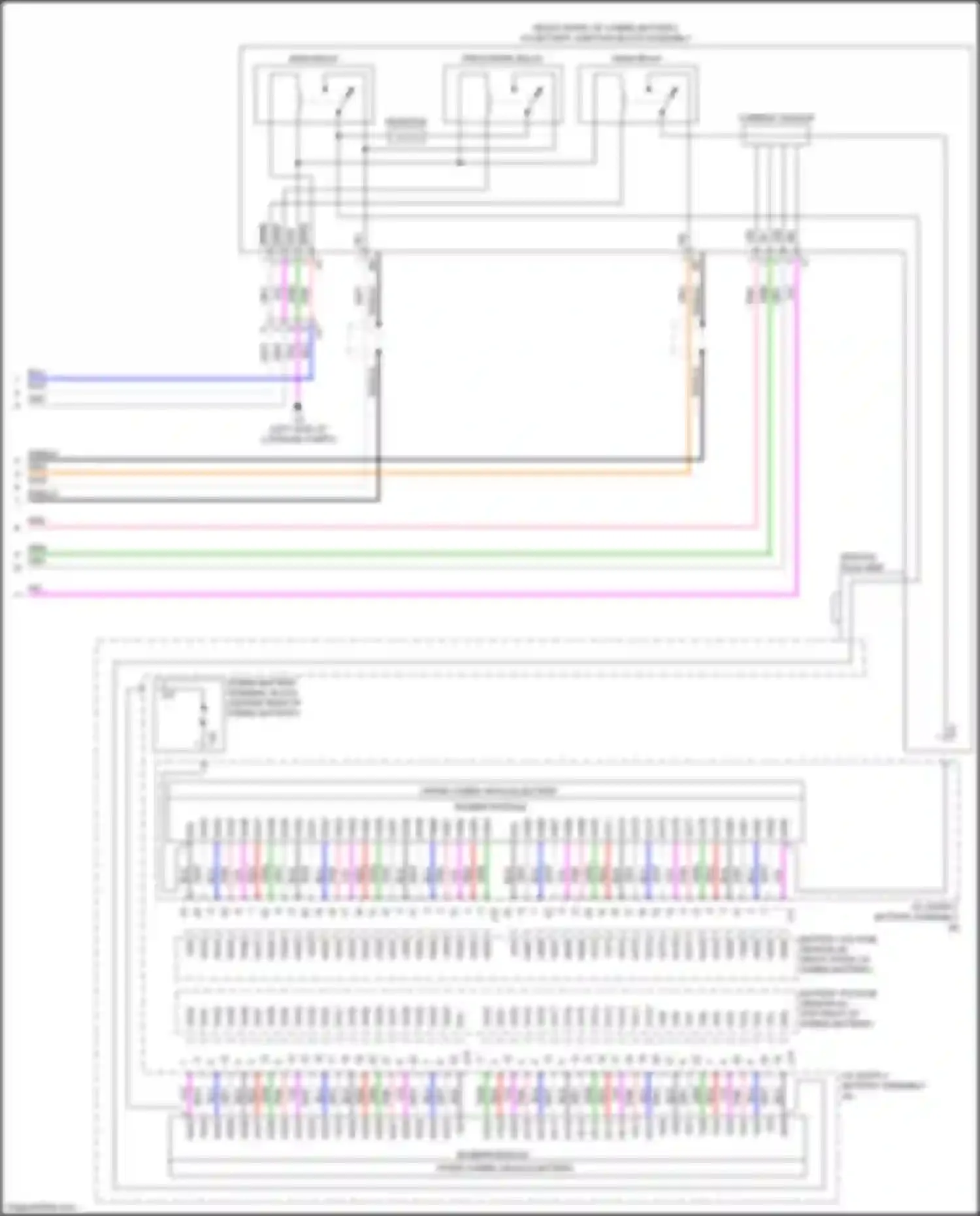 Wiring diagram main relay for Lexus LS V (2017-2021) (1 of 1)