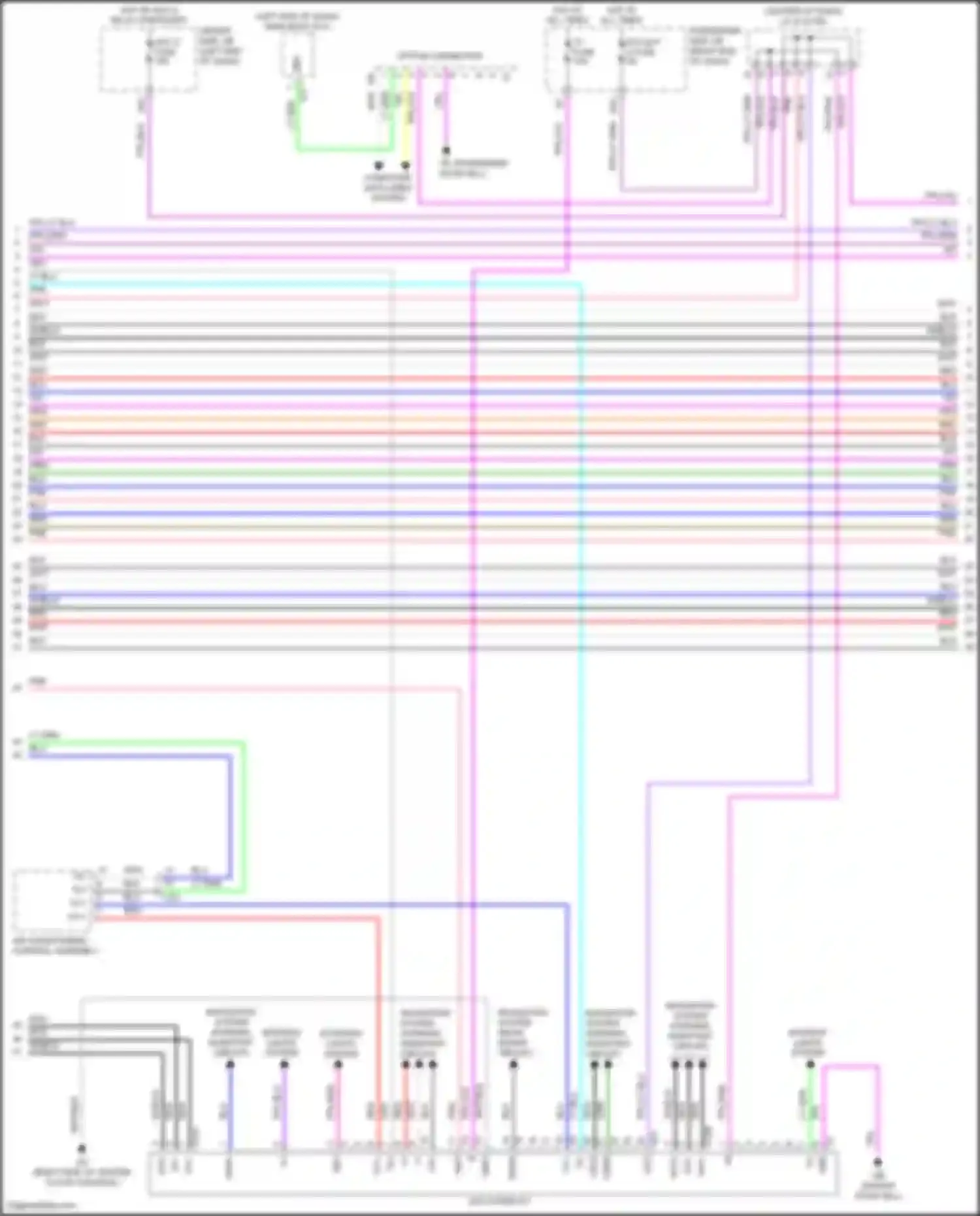 Wiring diagram multi-display for Lexus LS V (2017-2021) (6 of 13)