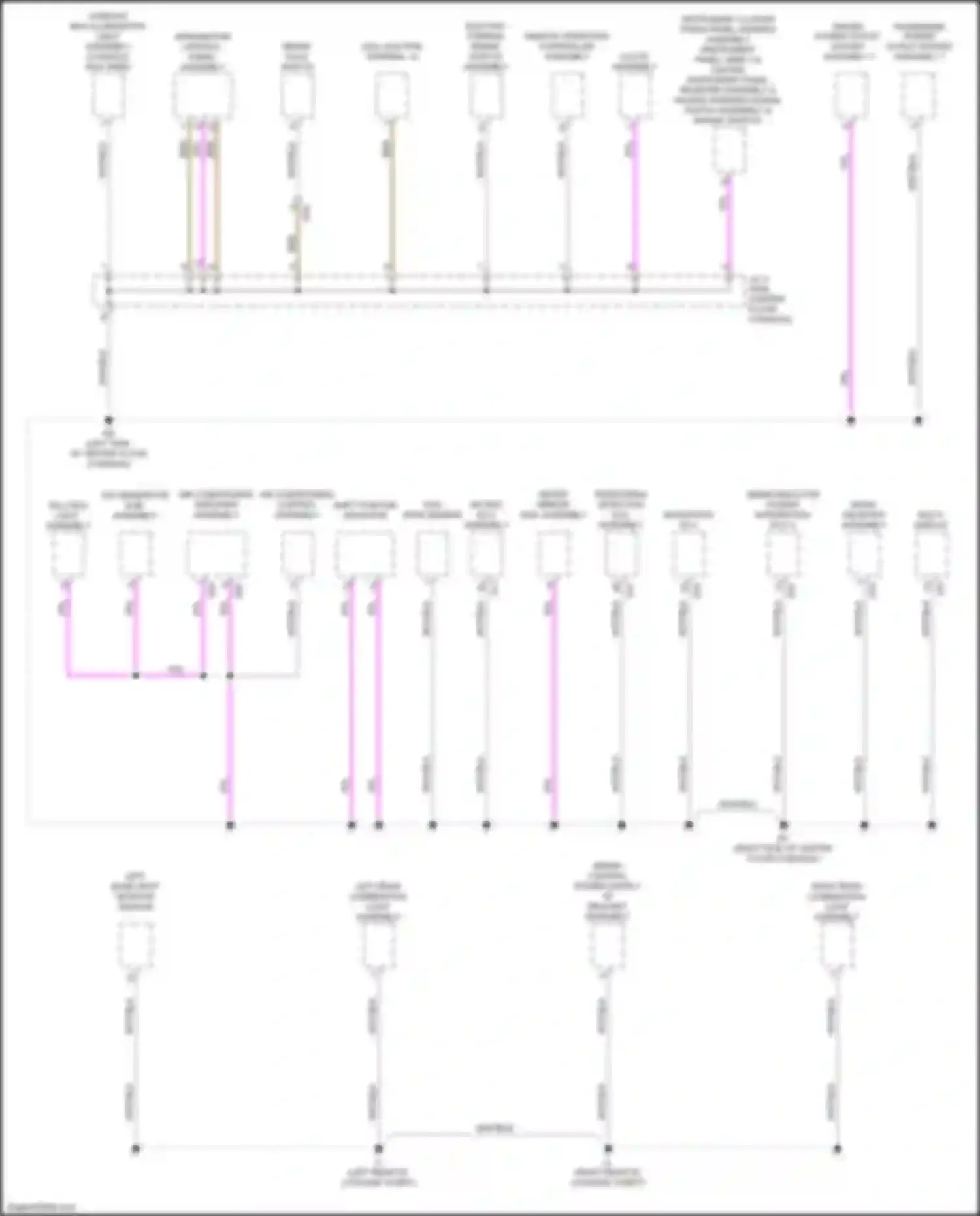 Wiring diagram navigation ecu for Lexus LS V (2017-2021) (2 of 4)
