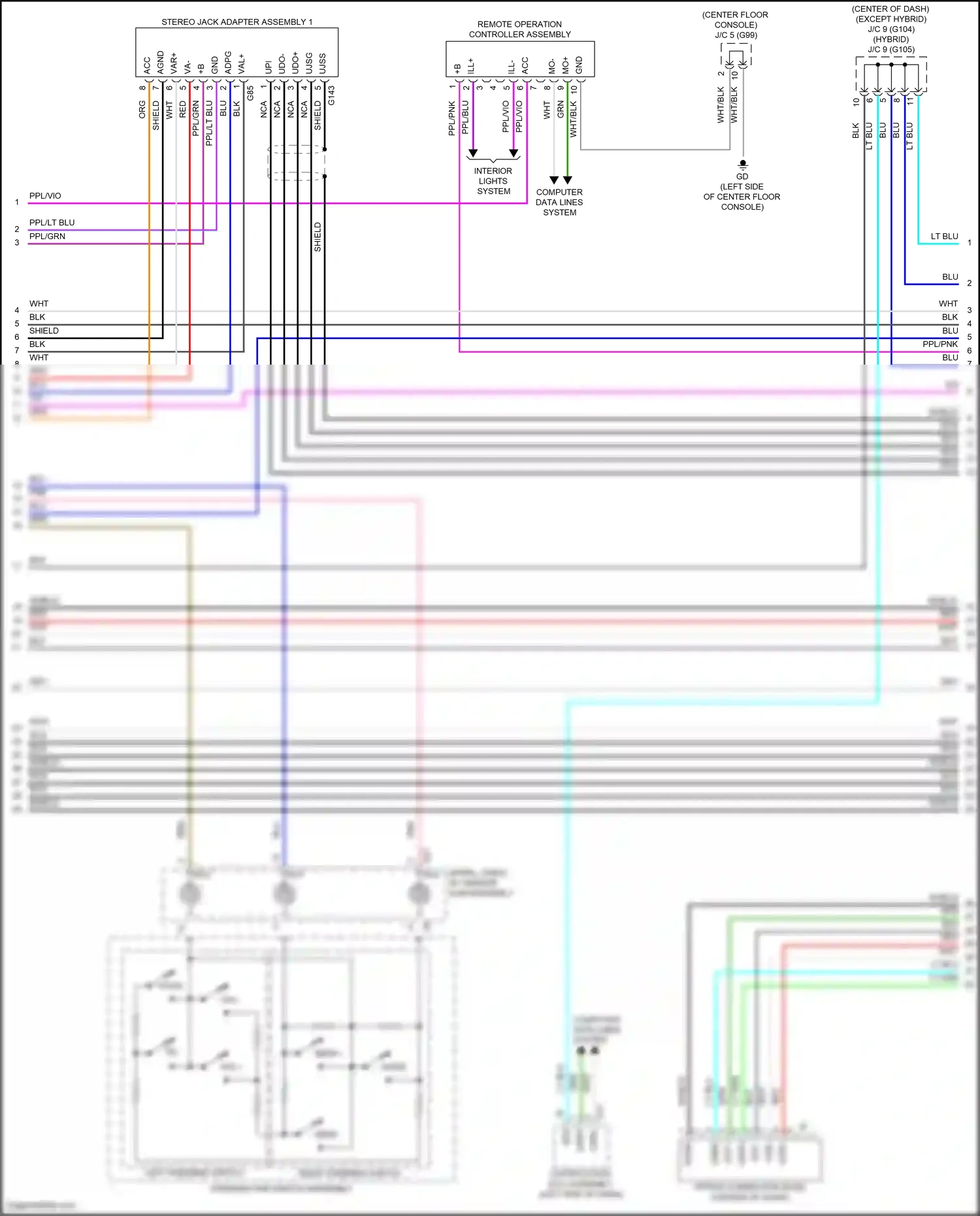 Lexus LS V (2017-2021) nca wiring diagram  (23 of 27)