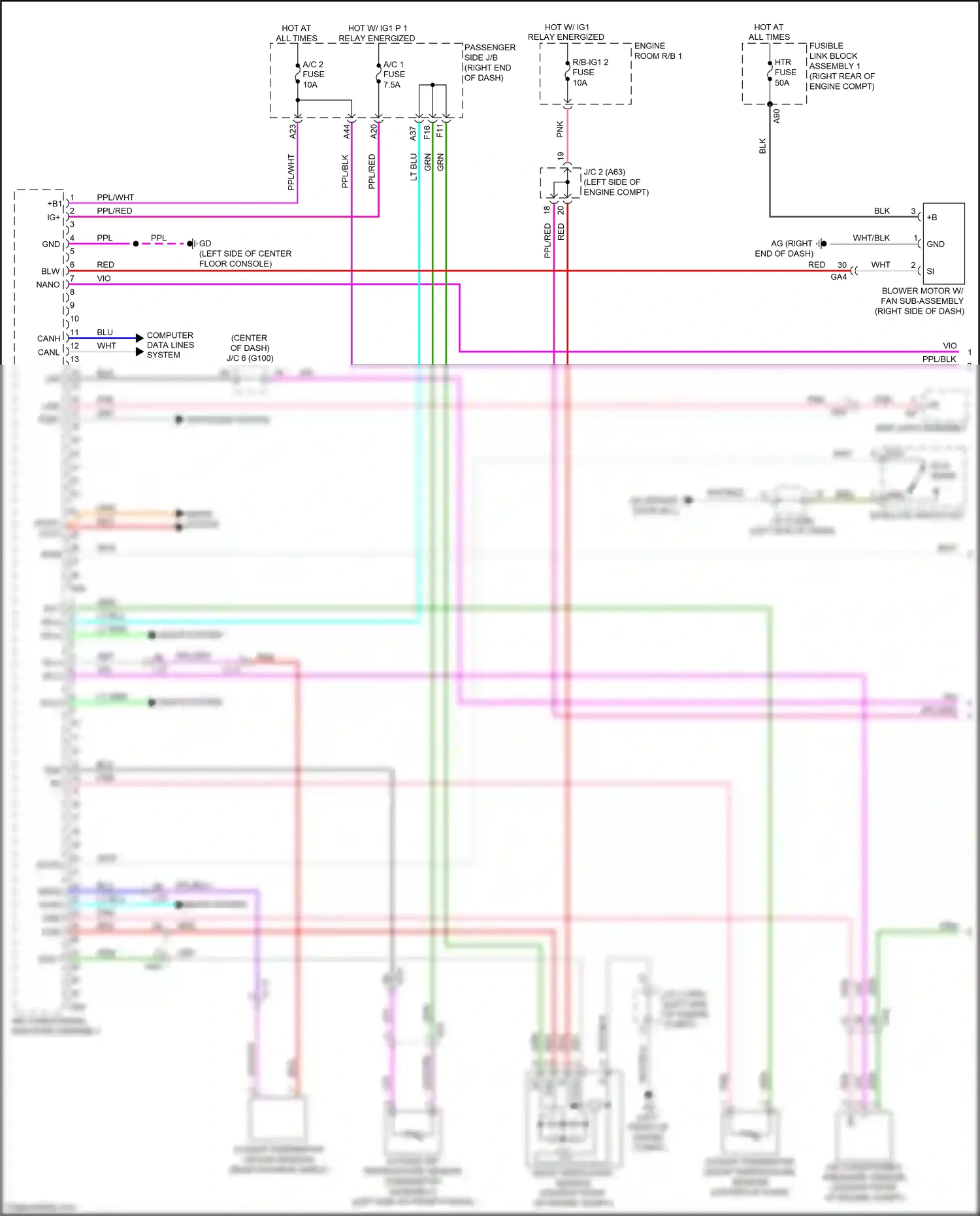 Lexus LS V (2017-2021) ppl/blu wiring diagram  (2 of 63)