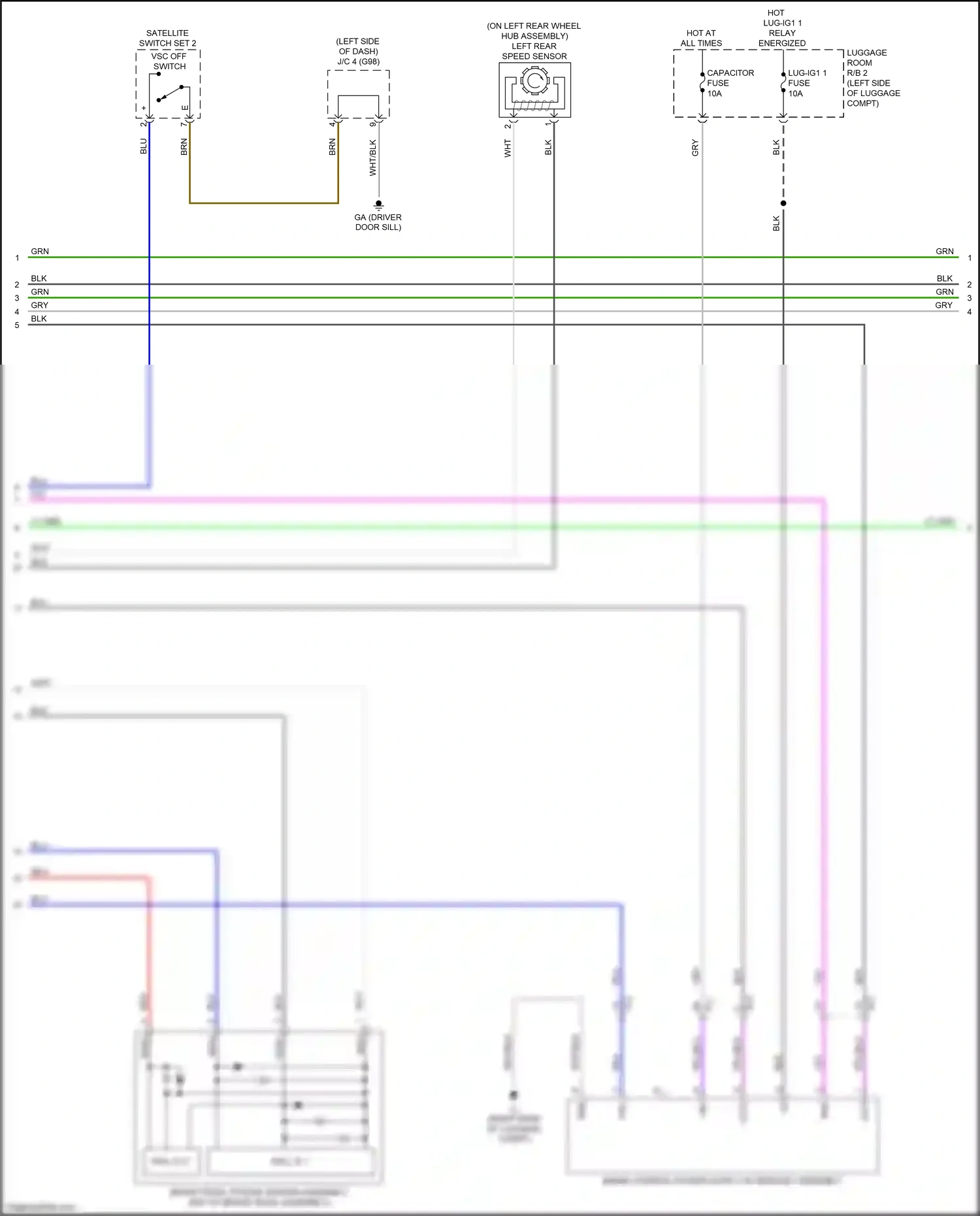 Lexus LS V (2017-2021) ppl/blu wiring diagram  (1 of 63)