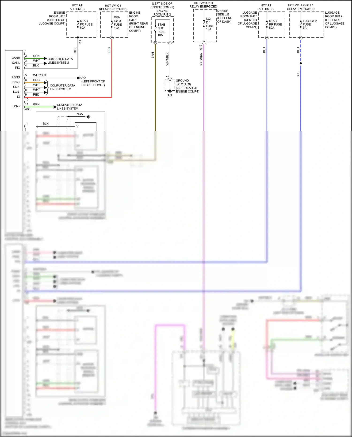 Lexus LS V (2017-2021) ppl/grn wiring diagram  (11 of 88)