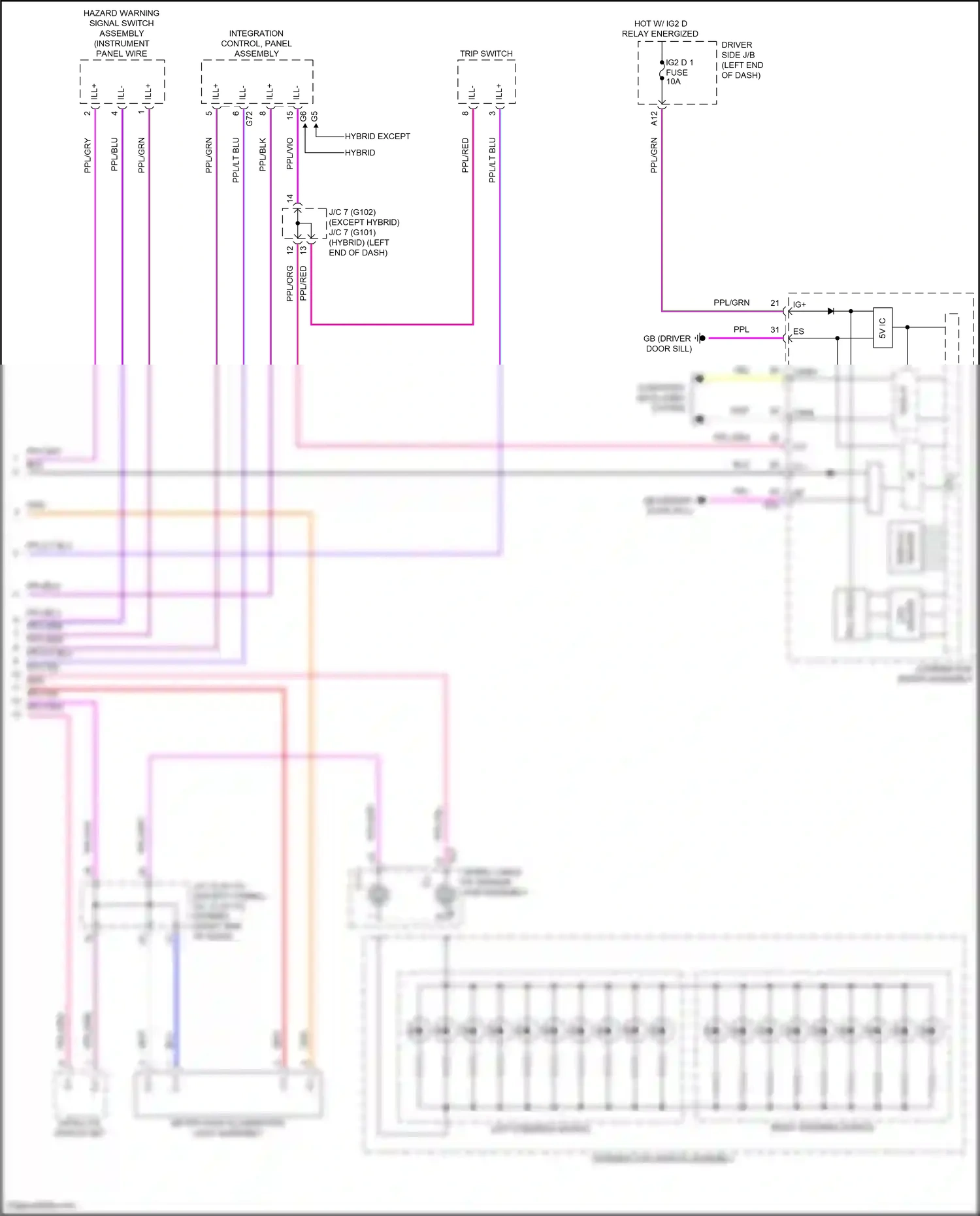 Lexus LS V (2017-2021) ppl/red wiring diagram  (10 of 90)