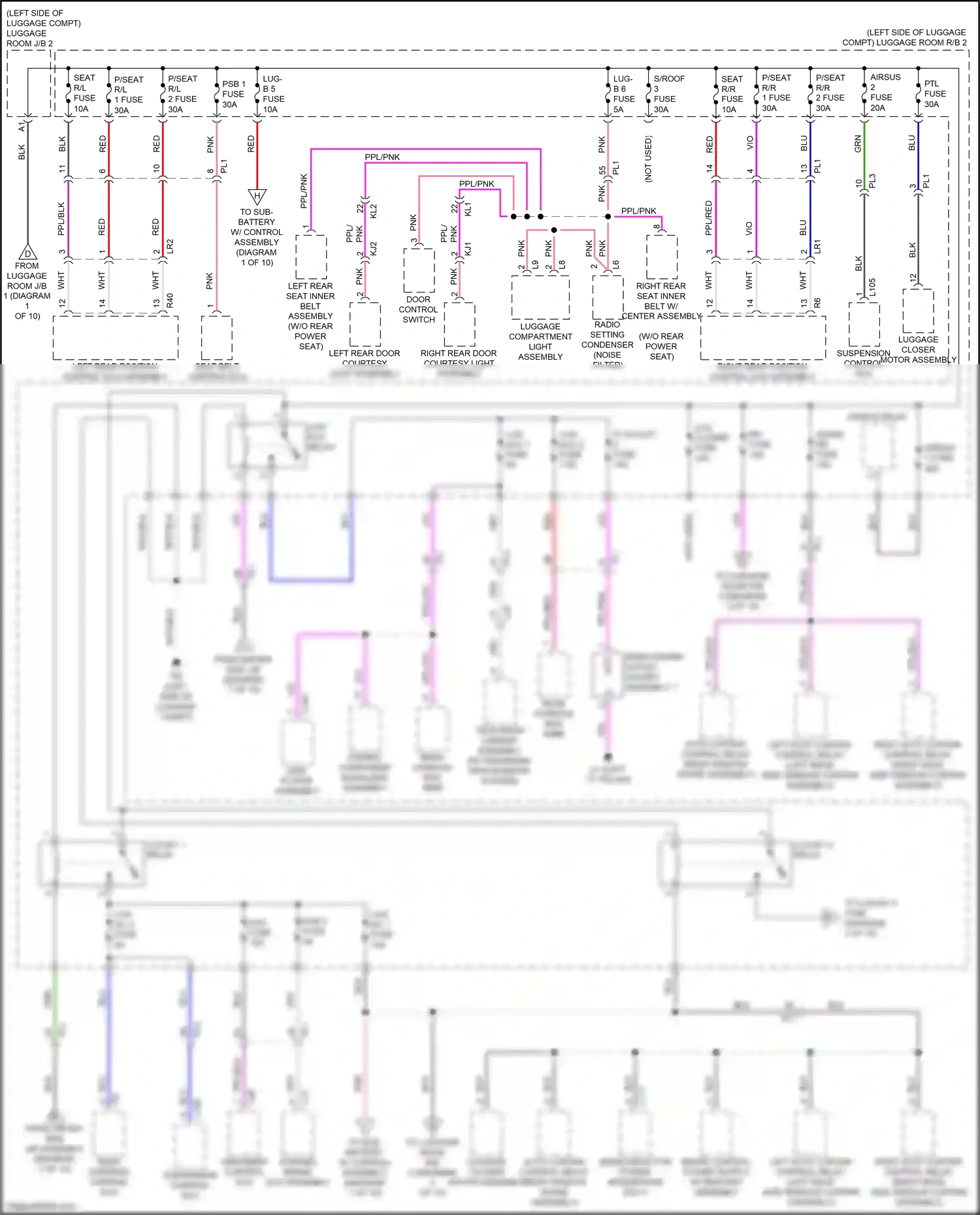 Lexus LS V (2017-2021) ppl/red wiring diagram  (43 of 90)