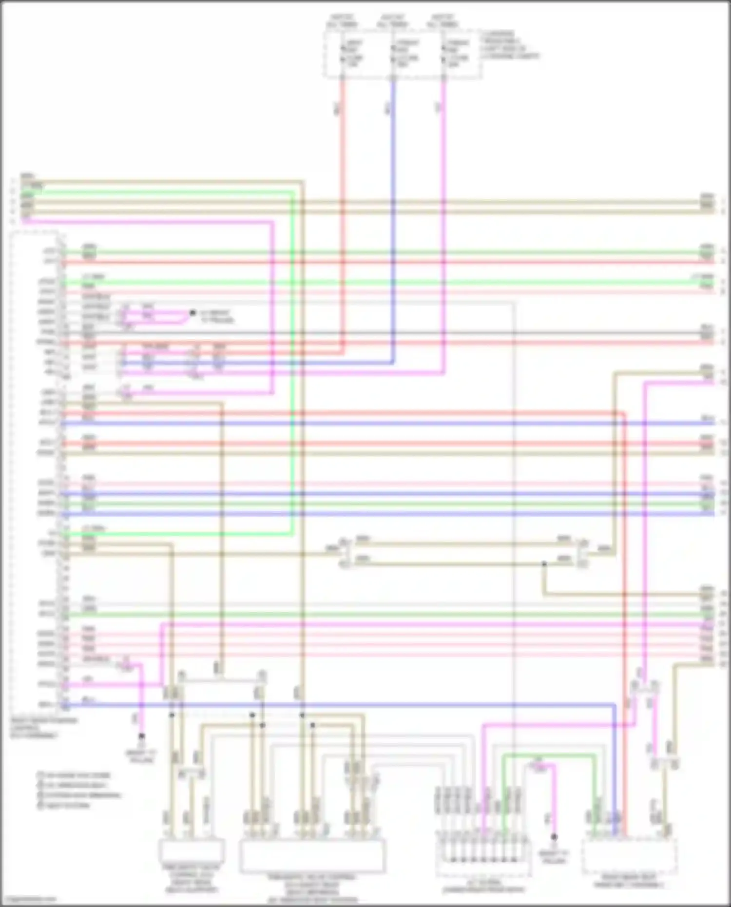 Wiring diagram p/seat r/r 1 fuse for Lexus LS V (2017-2021) (1 of 2)