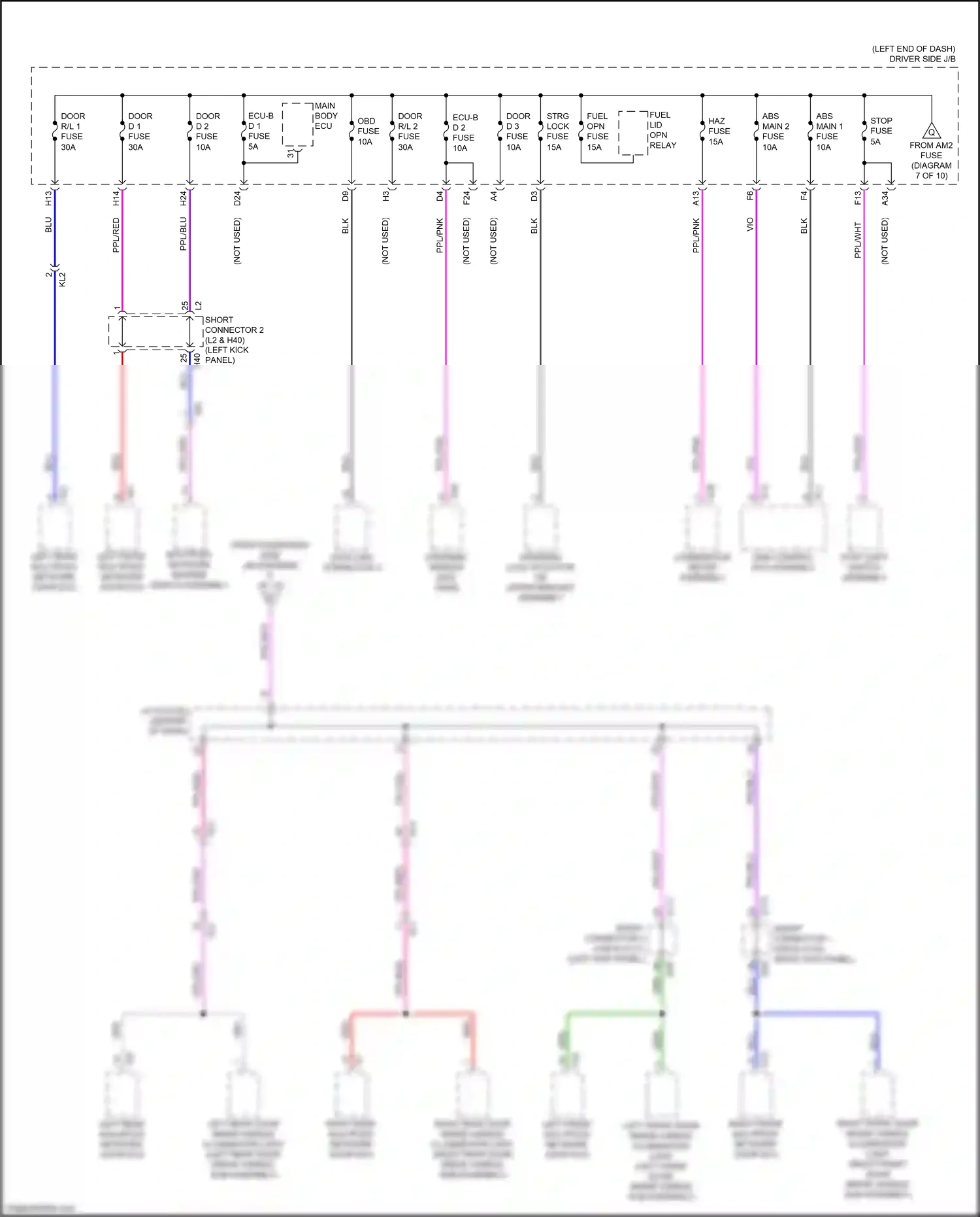 Lexus LS V (2017-2021) red wiring diagram  (83 of 182)