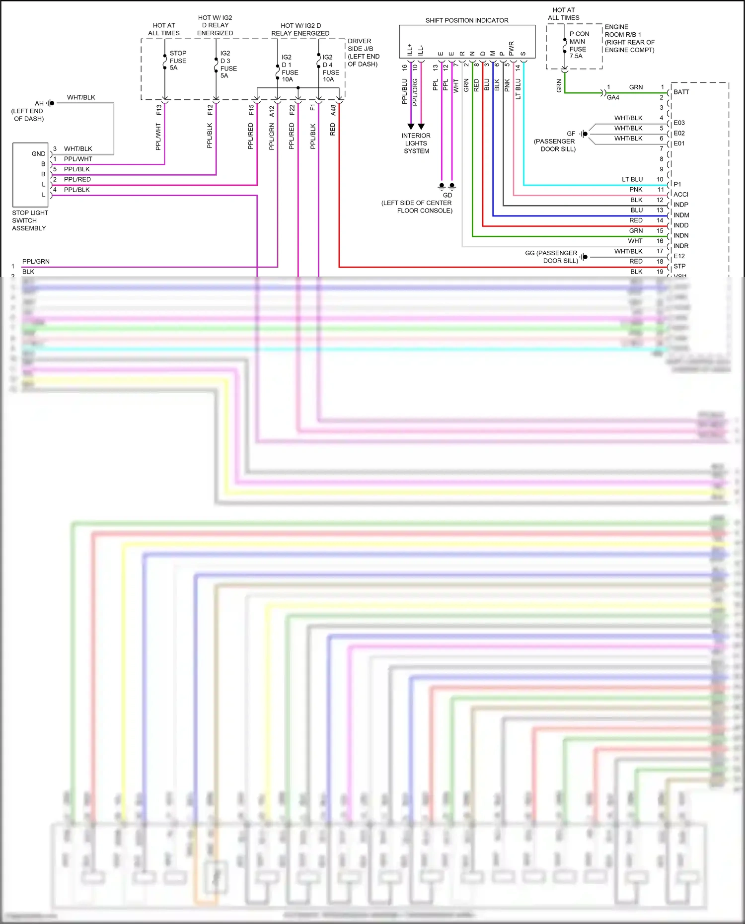 Lexus LS V (2017-2021) red wiring diagram  (60 of 182)