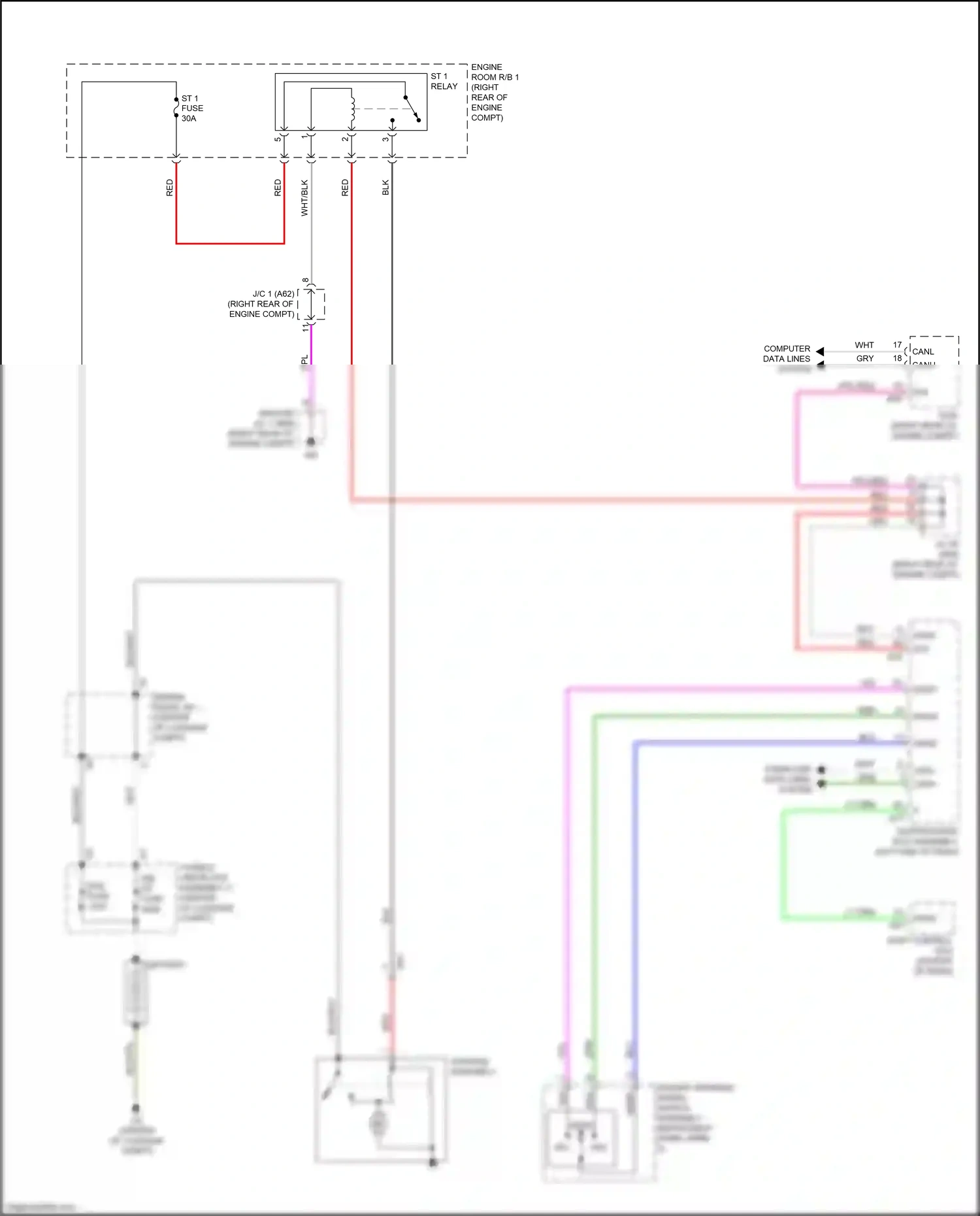Lexus LS V (2017-2021) red wiring diagram  (16 of 182)