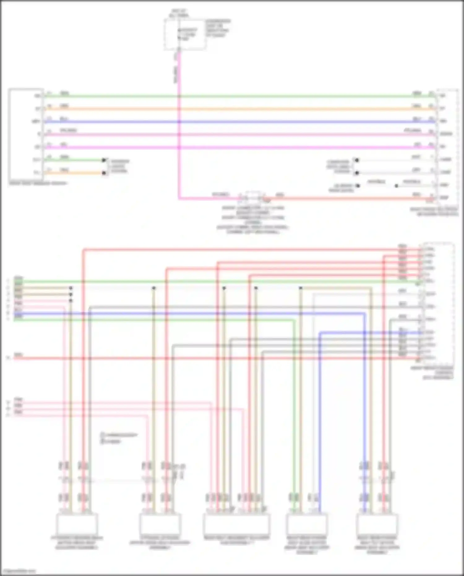 Wiring diagram right front multiplex network door ecu for Lexus LS V (2017-2021) (14 of 19)
