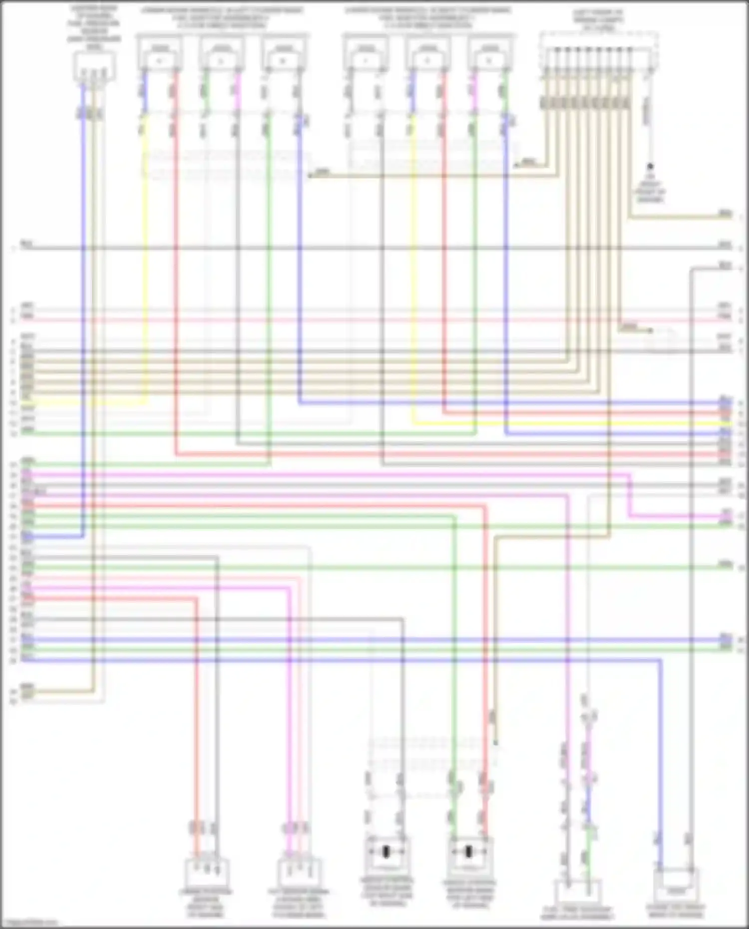 Wiring diagram (right front of engine for Lexus LS V (2017-2021) (12 of 13)