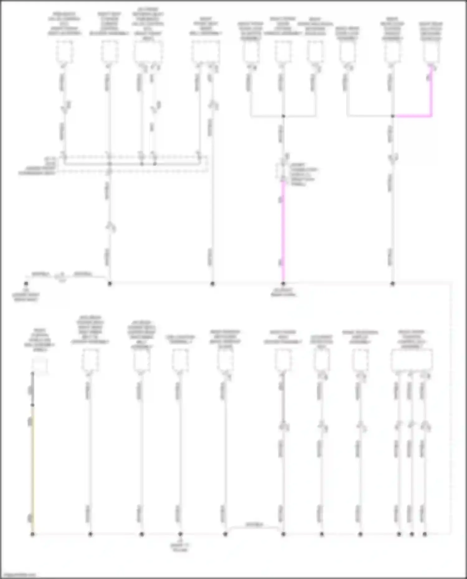 Wiring diagram right front seat heater assembly for Lexus LS V (2017-2021) (3 of 4)