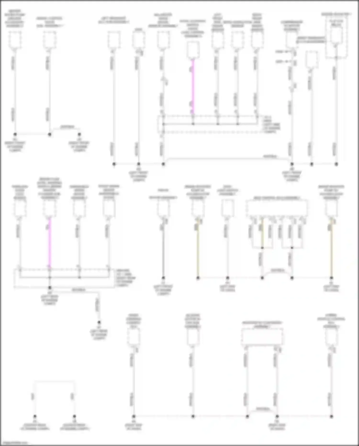 Wiring diagram right front side radar sensor for Lexus LS V (2017-2021) (3 of 5)