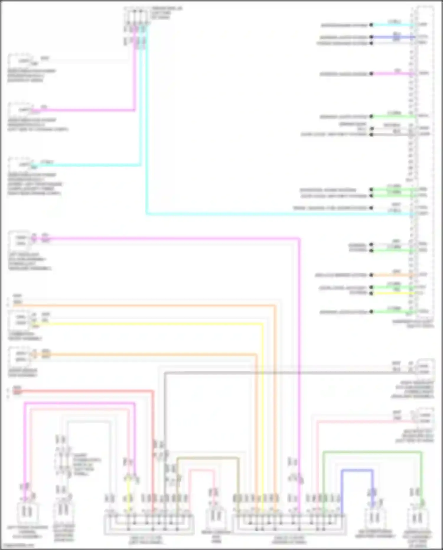 Wiring diagram right headlight ecu sub-assembly for Lexus LS V (2017-2021) (2 of 9)