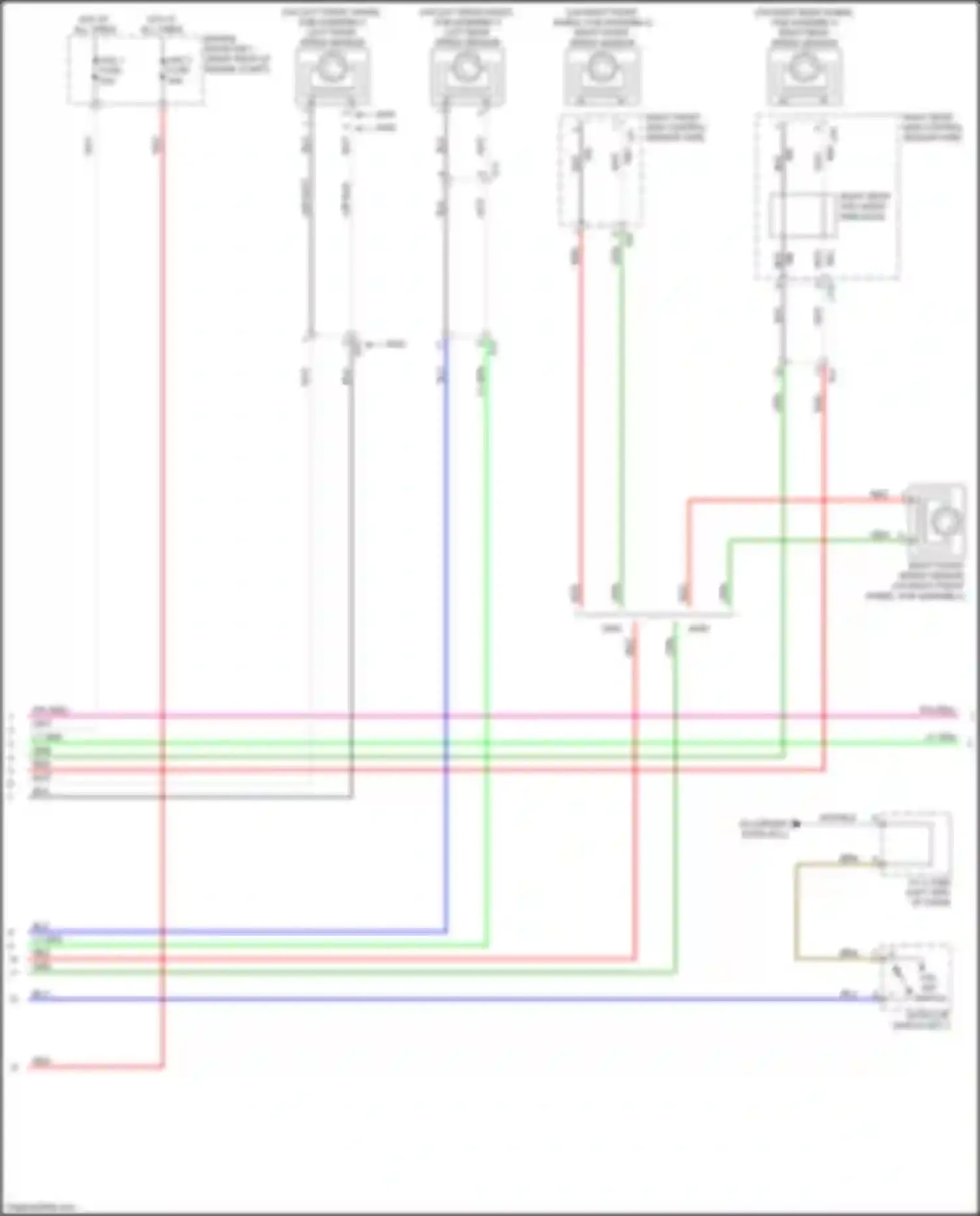 Wiring diagram right rear speed sensor for Lexus LS V (2017-2021) (3 of 4)