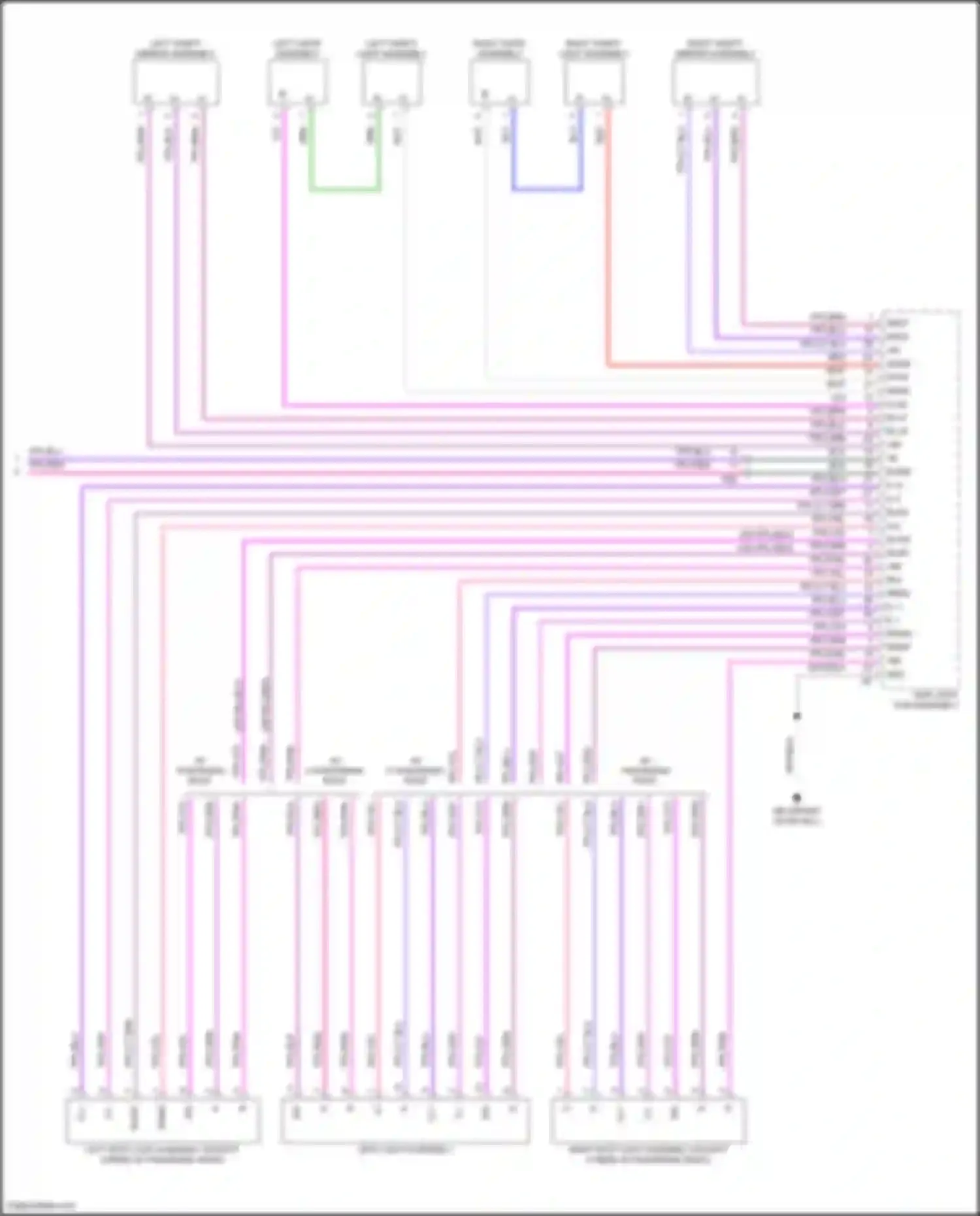 Wiring diagram right visor assembly for Lexus LS V (2017-2021) (1 of 1)