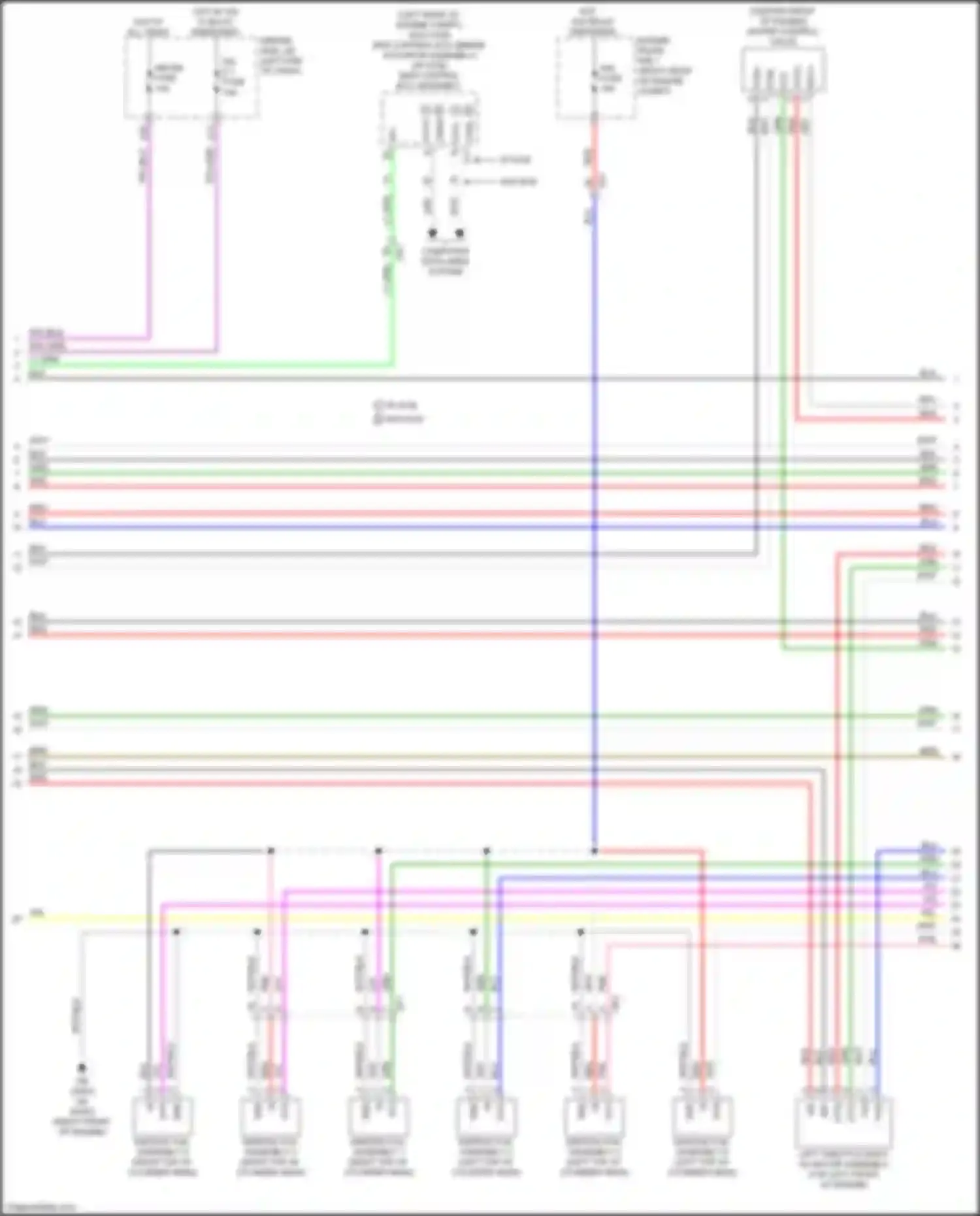 Wiring diagram skid control ecu assembly for Lexus LS V (2017-2021) (17 of 17)