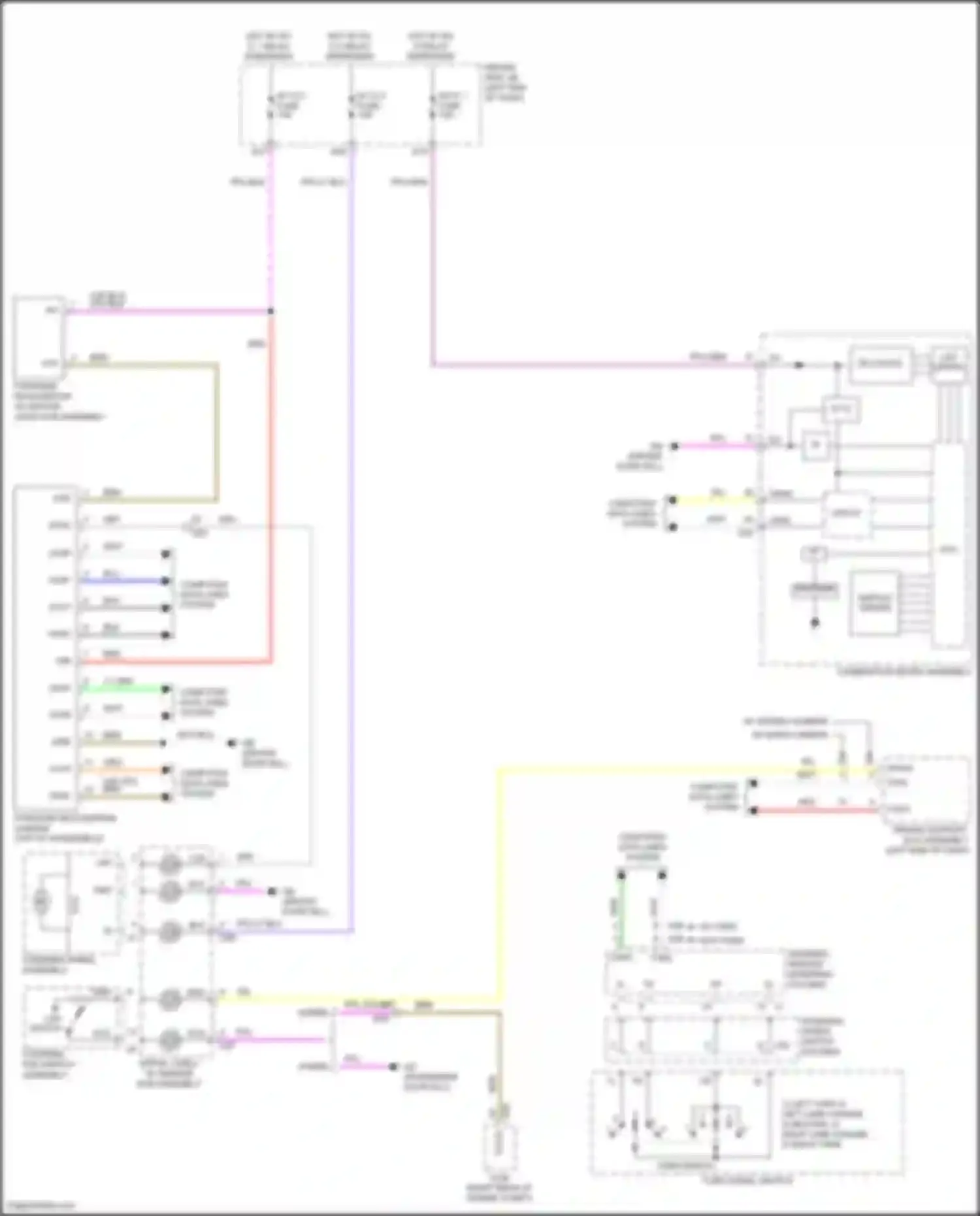 Wiring diagram steering pad switch assembly for Lexus LS V (2017-2021) (7 of 9)
