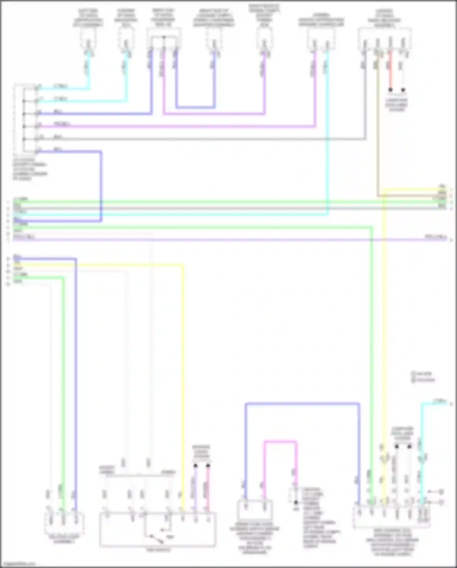 Wiring diagram stereo component amplifier assembly for Lexus LS V (2017-2021) (3 of 7)