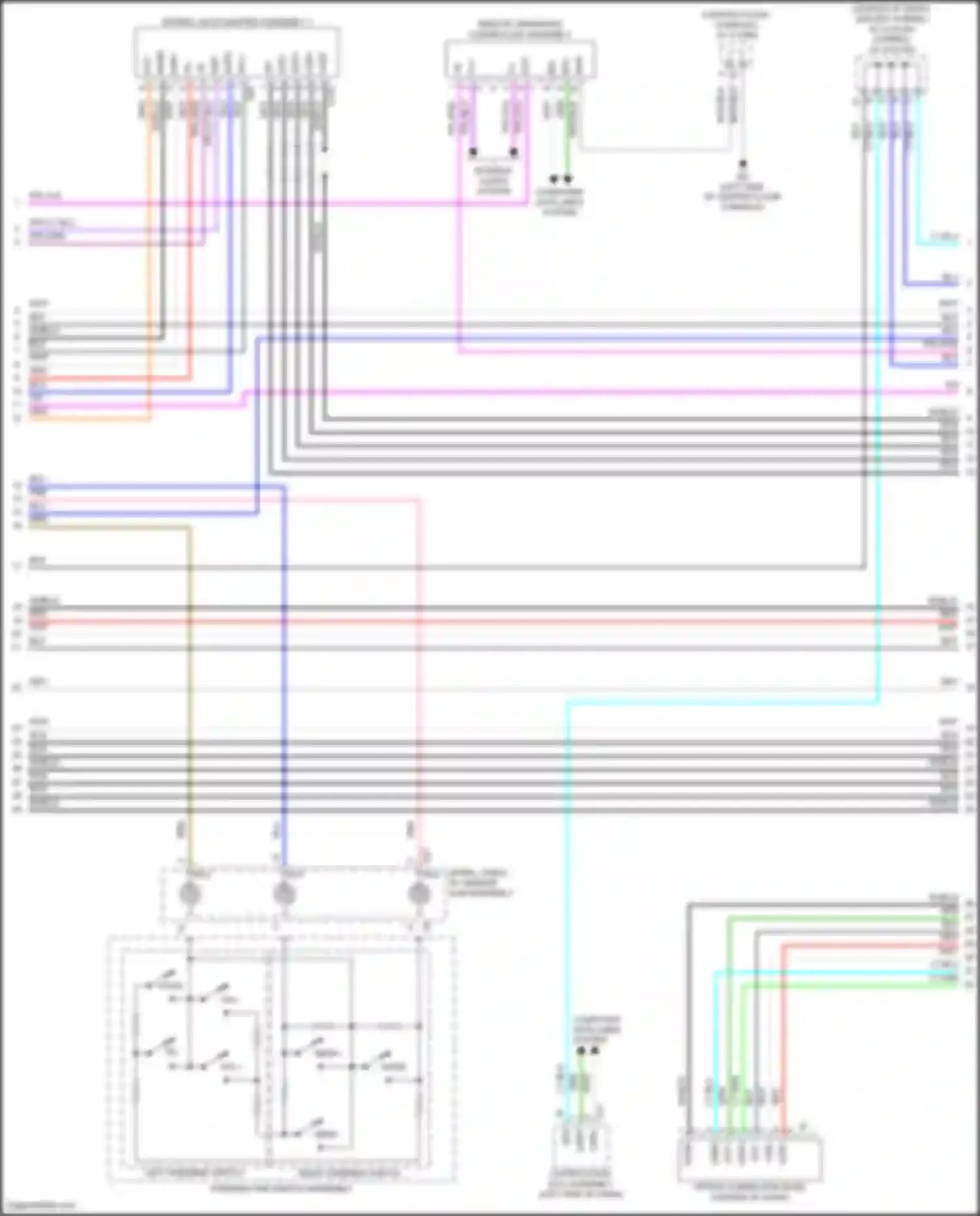 Wiring diagram stereo jack adapter assembly 1 for Lexus LS V (2017-2021) (1 of 2)