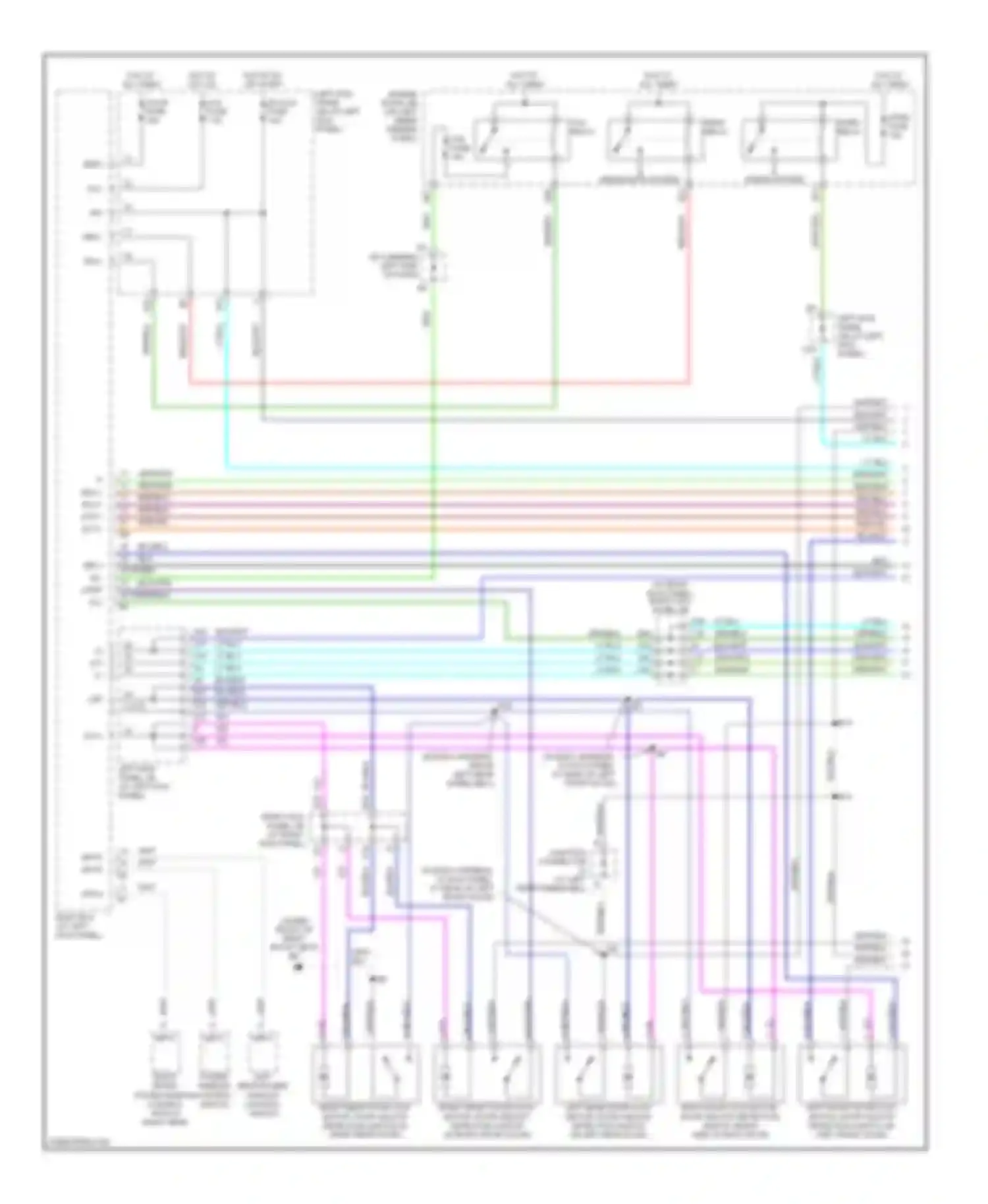 LX Lexus J100 facelift (2002-2007): Forced entry circuit (1 of 3)