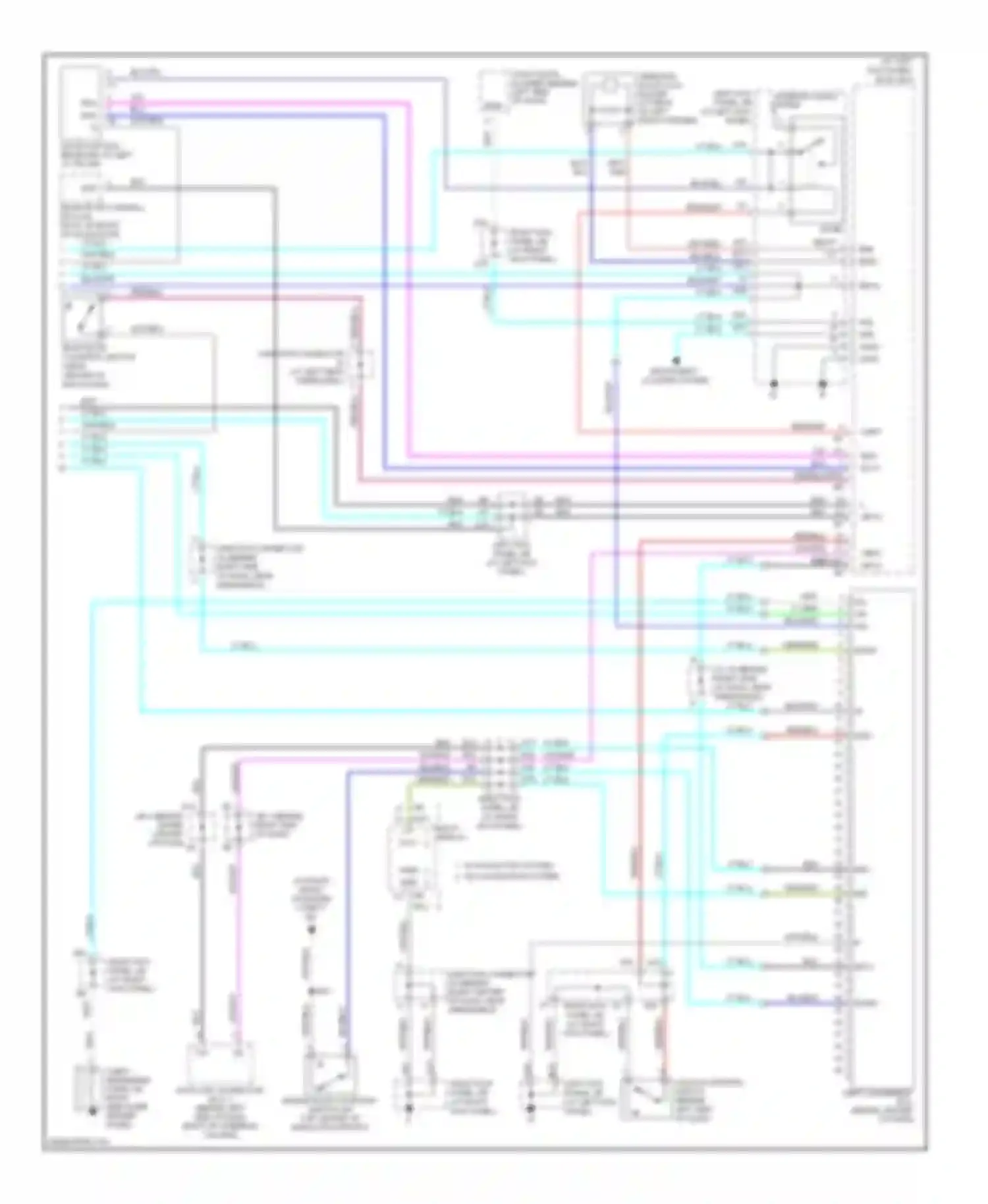 LX Lexus J100 facelift (2002-2007): Forced entry circuit (3 of 3)