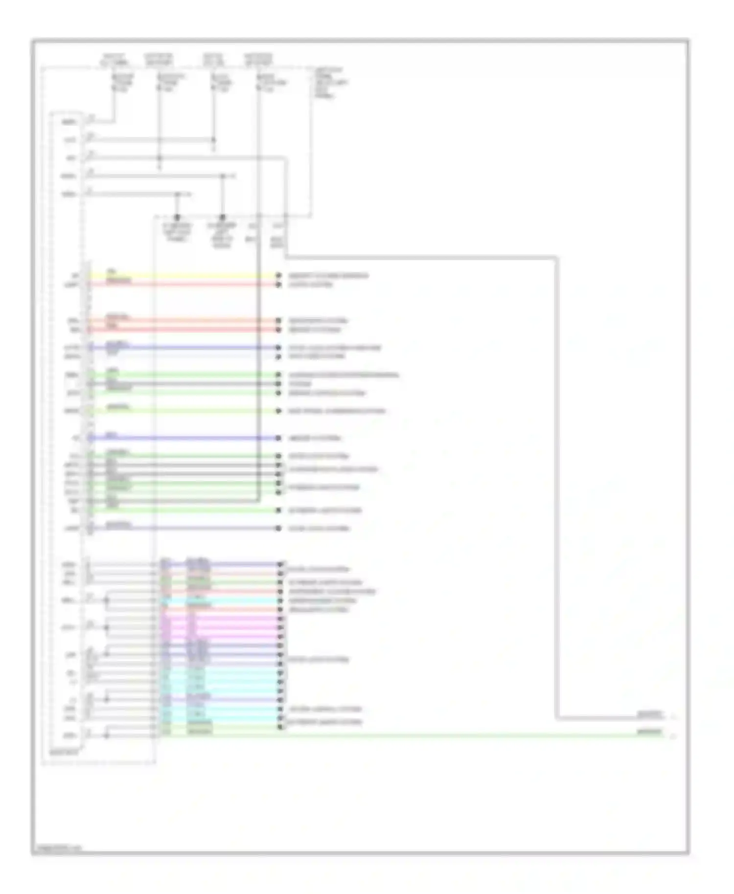 LX Lexus J100 facelift (2002-2007): Body control modules circuit (1 of 2)