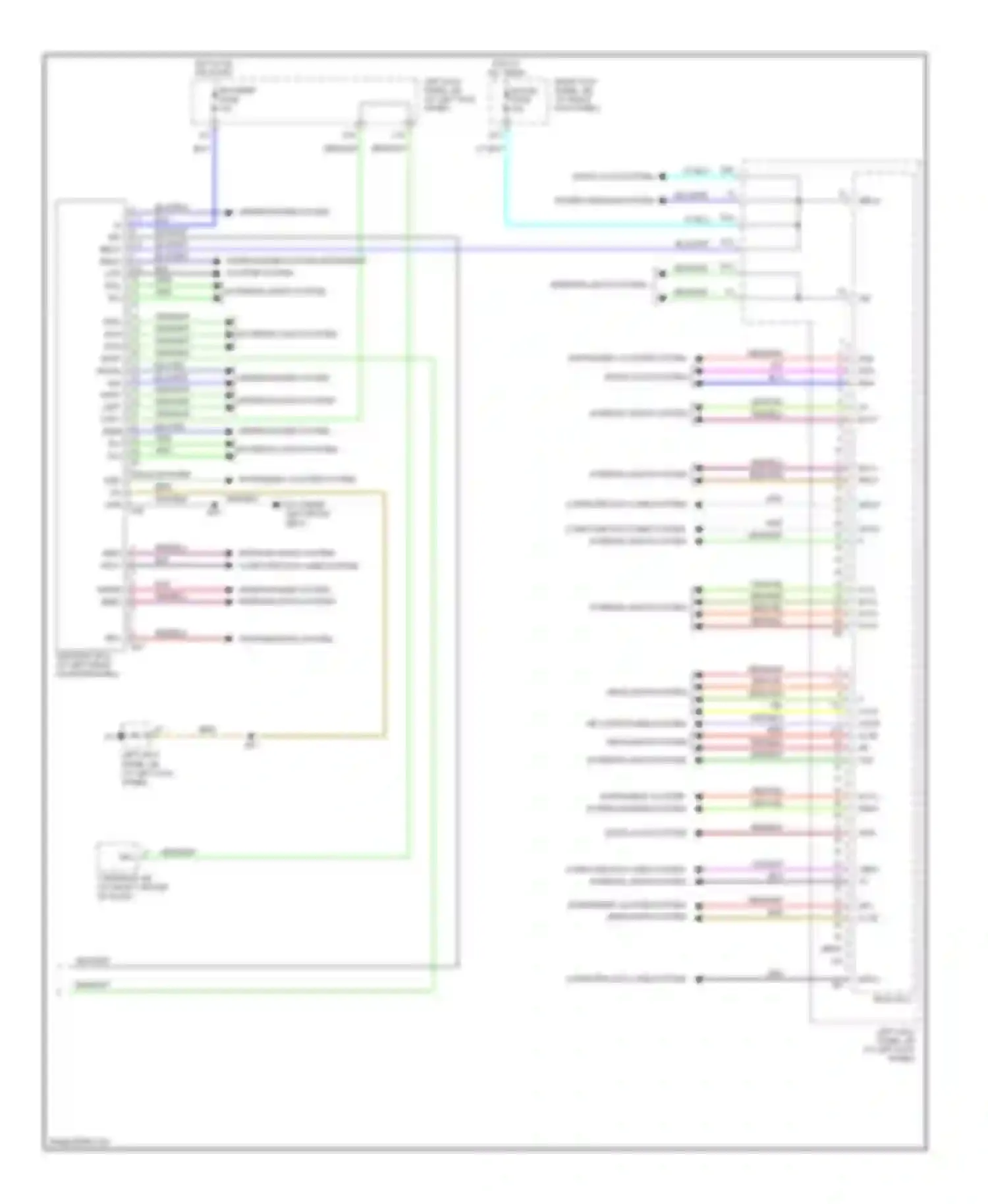 LX Lexus J100 facelift (2002-2007): Body control modules circuit (2 of 2)