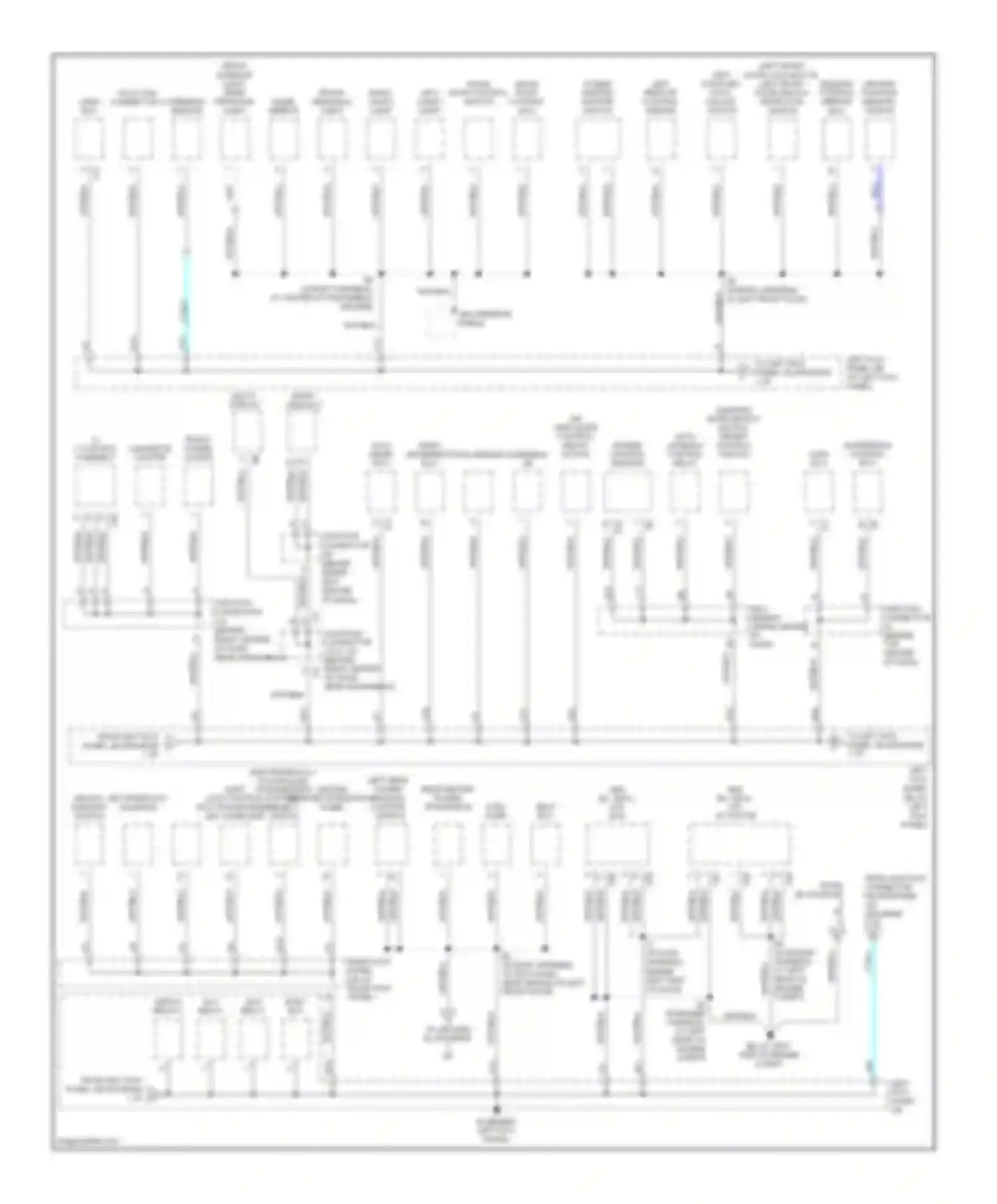 LX Lexus J100 facelift (2002-2007): Ground distribution circuit (1 of 4)