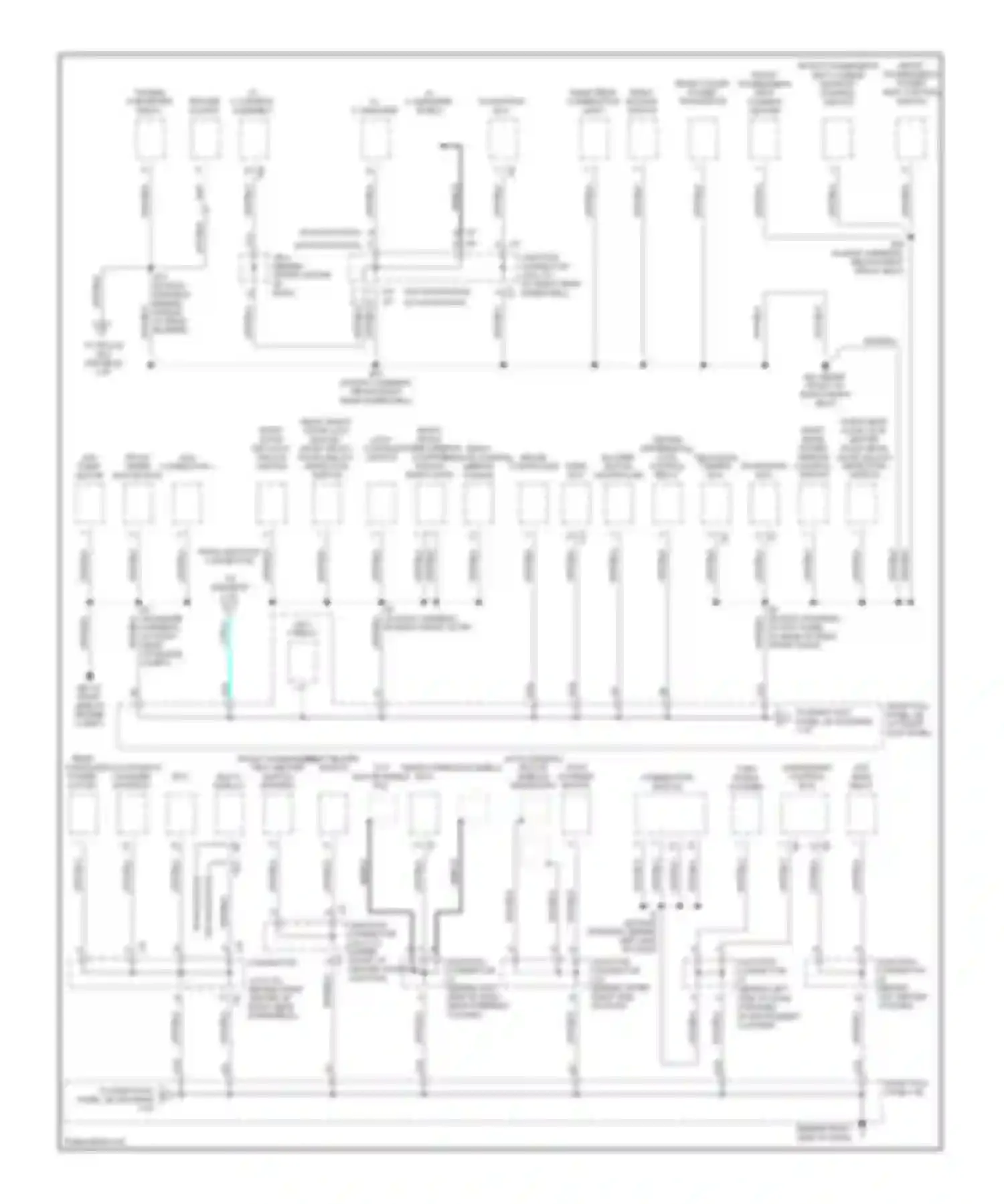 LX Lexus J100 facelift (2002-2007): Ground distribution circuit (3 of 4)
