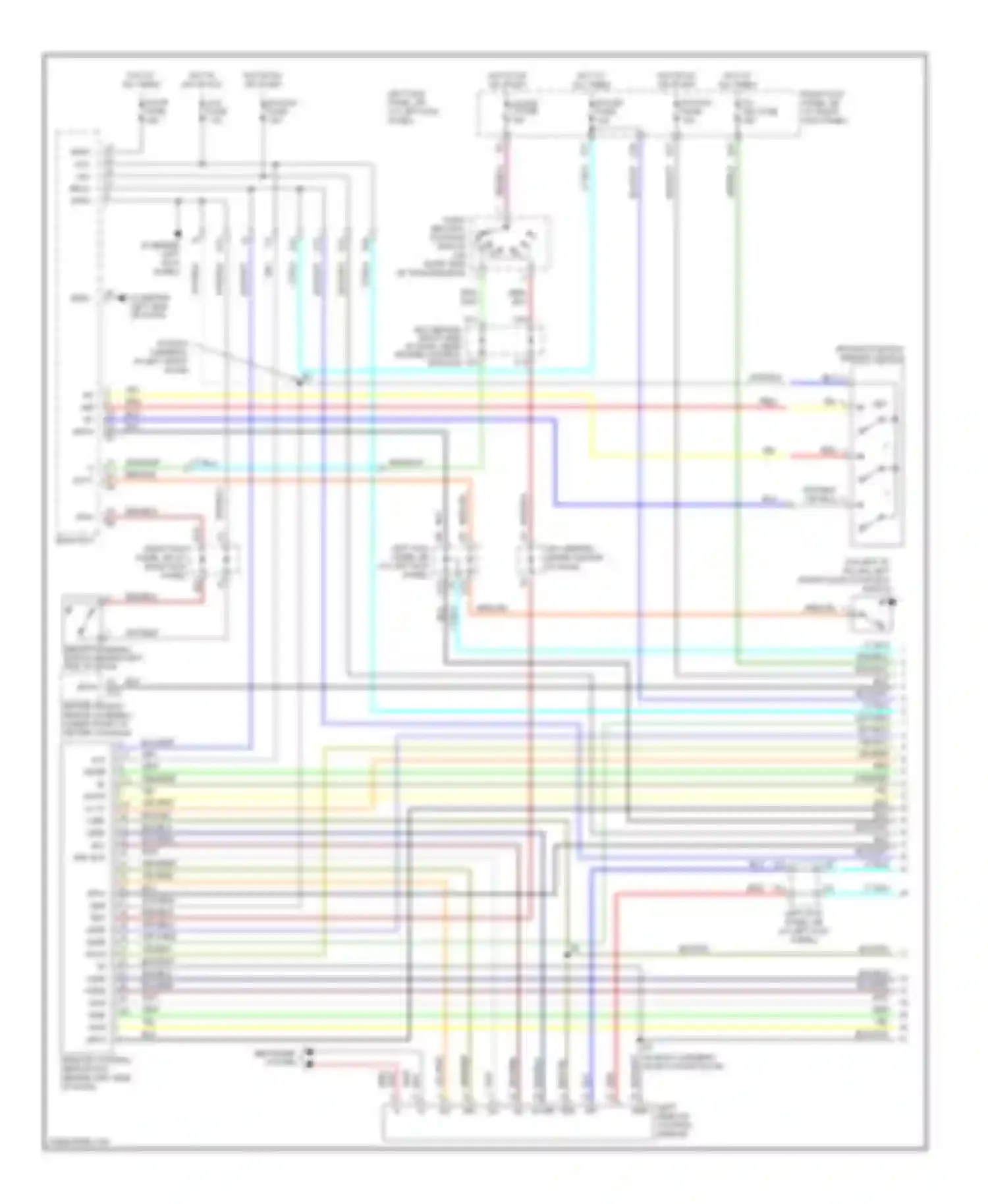 LX Lexus J100 facelift (2002-2007): Memory systems circuit (1 of 3)