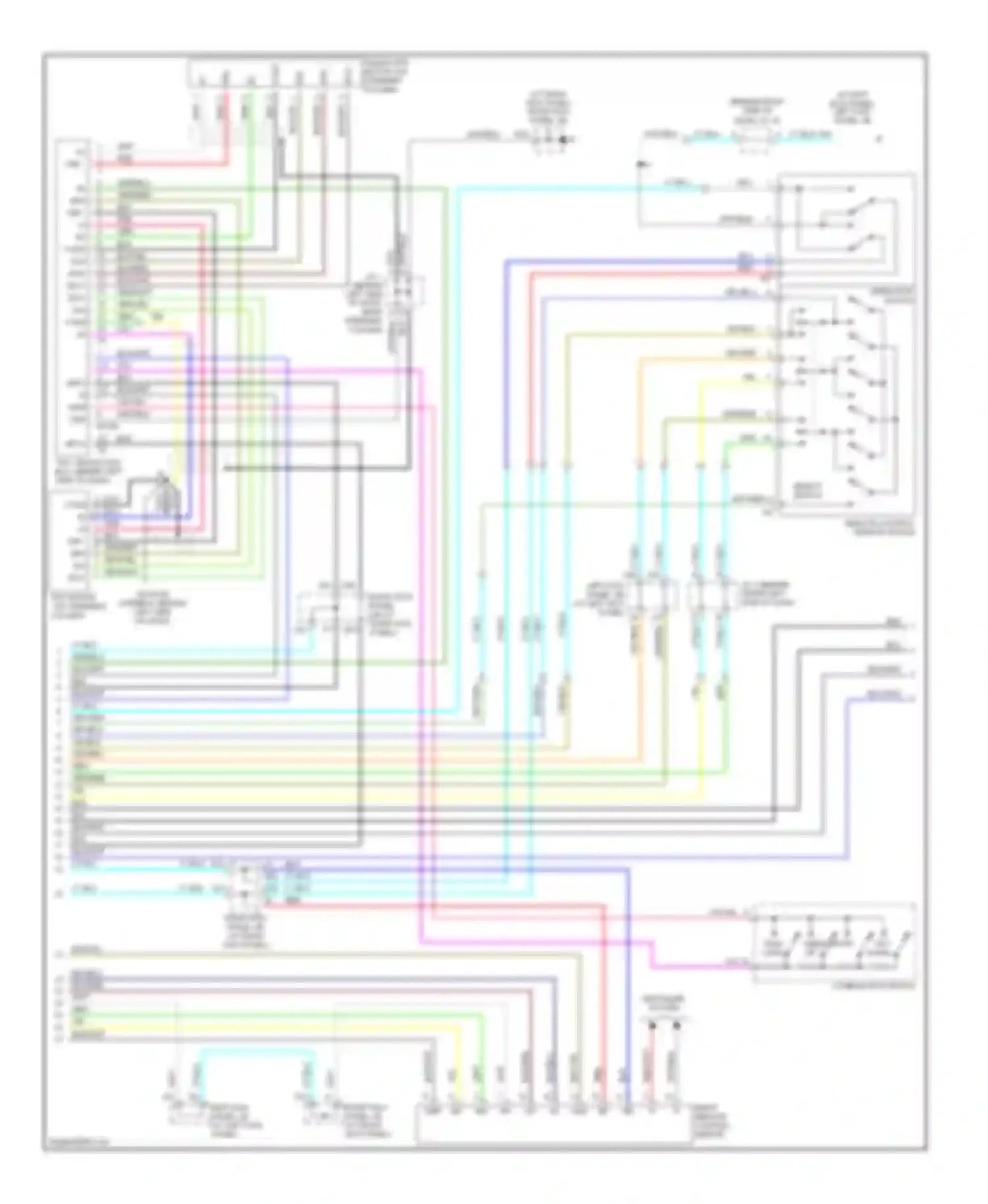 LX Lexus J100 facelift (2002-2007): Memory systems circuit (2 of 3)