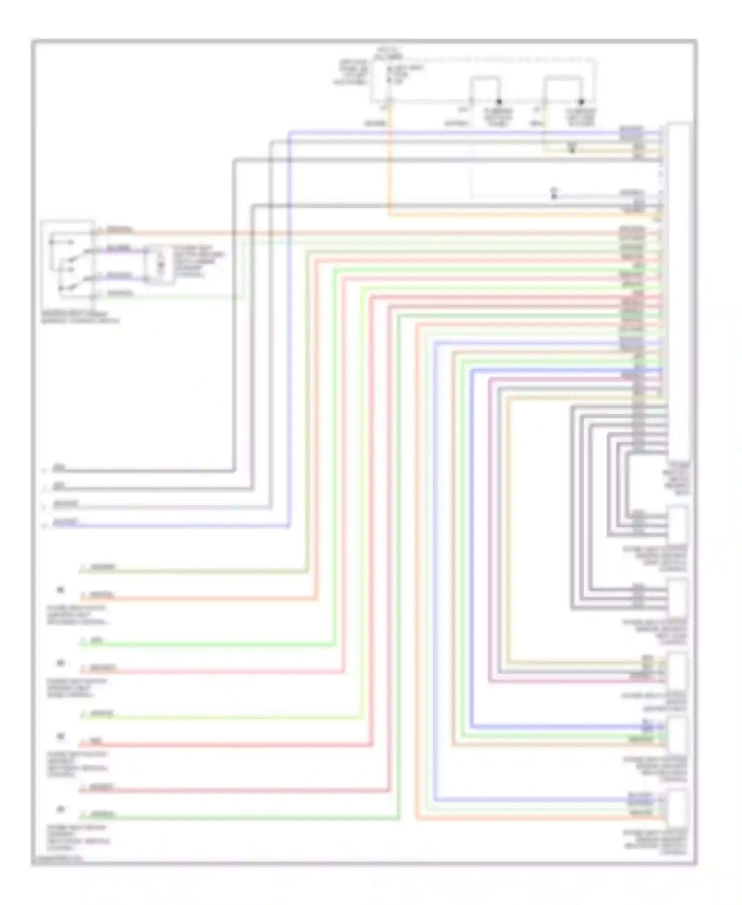LX Lexus J100 facelift (2002-2007): Memory systems circuit (3 of 3)
