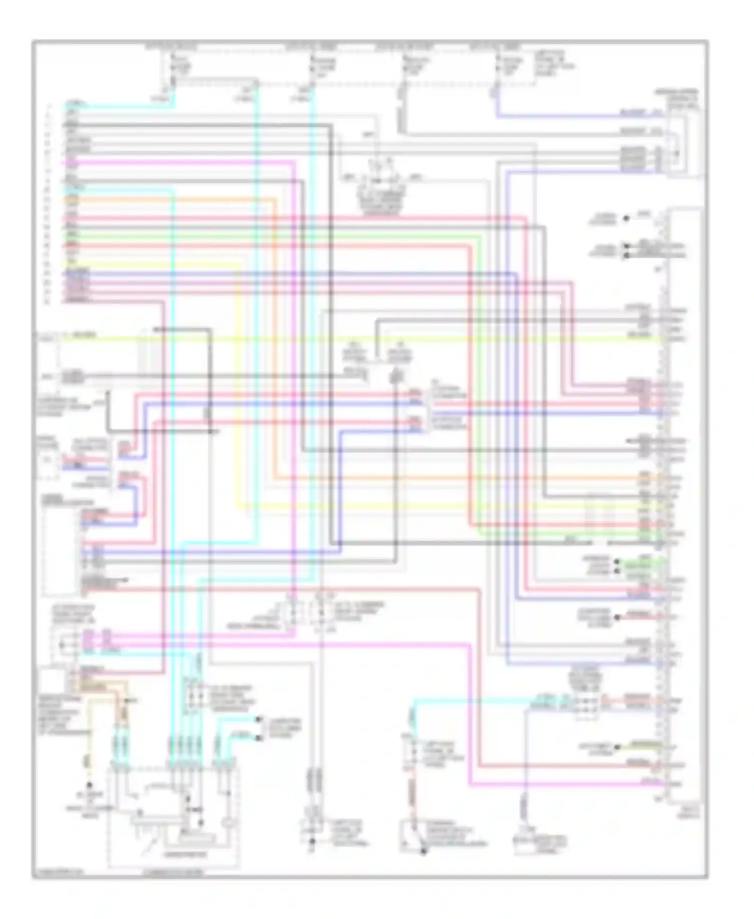 LX Lexus J100 facelift (2002-2007): Navigation circuit (2 of 2)