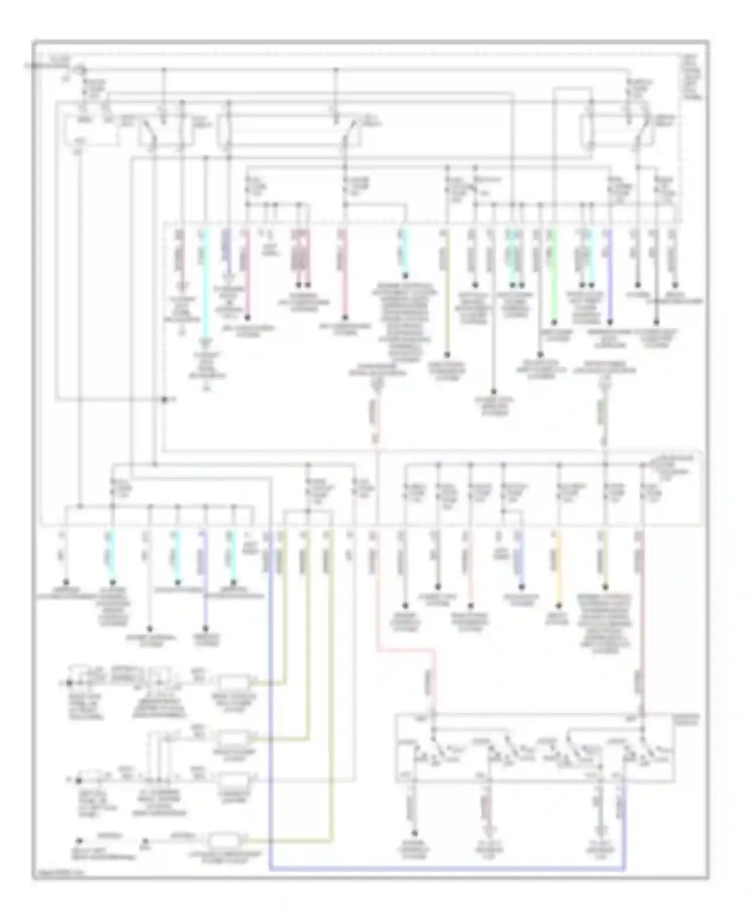 LX Lexus J100 facelift (2002-2007): Power distribution circuit (2 of 3)