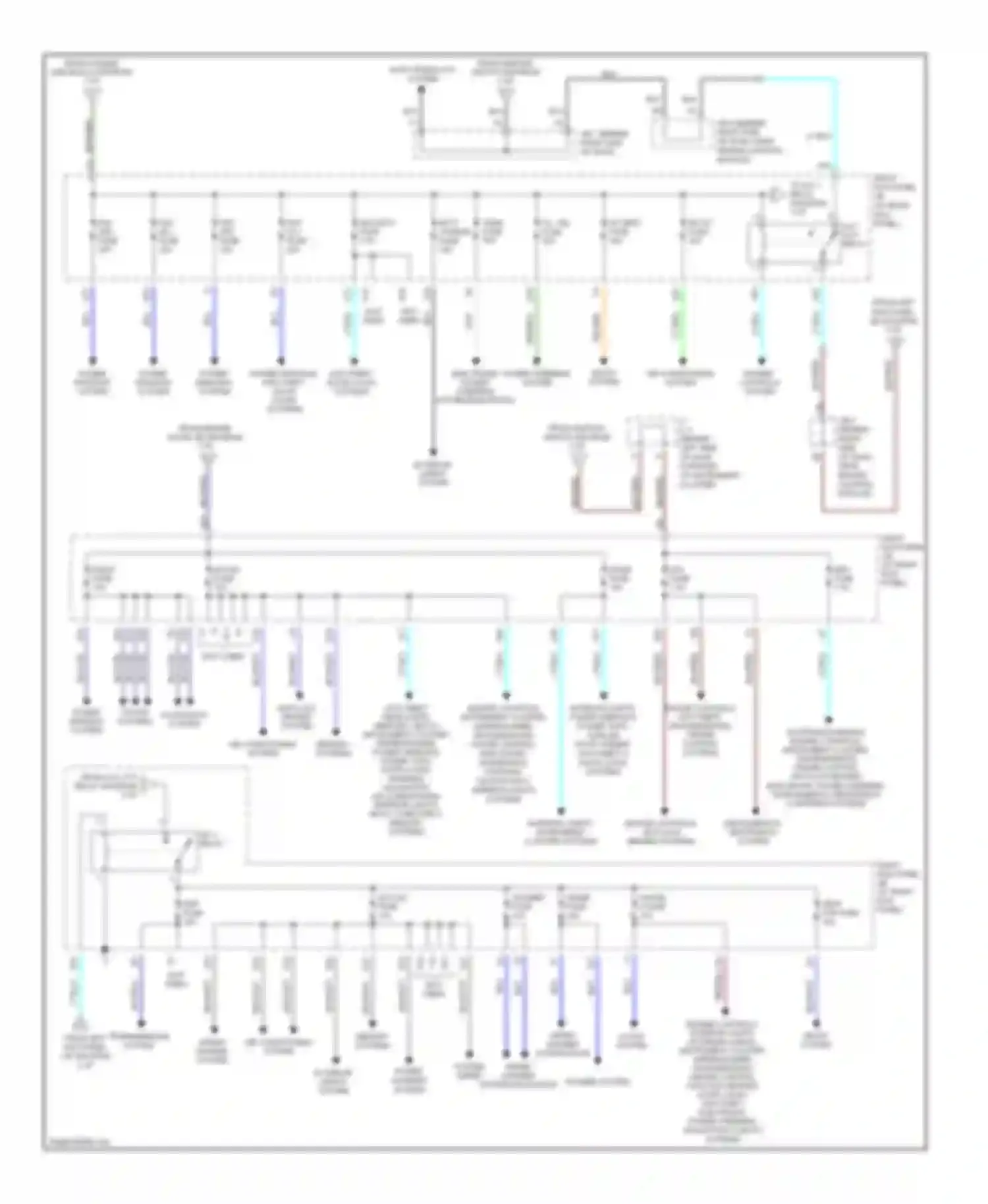 LX Lexus J100 facelift (2002-2007): Power distribution circuit (3 of 3)