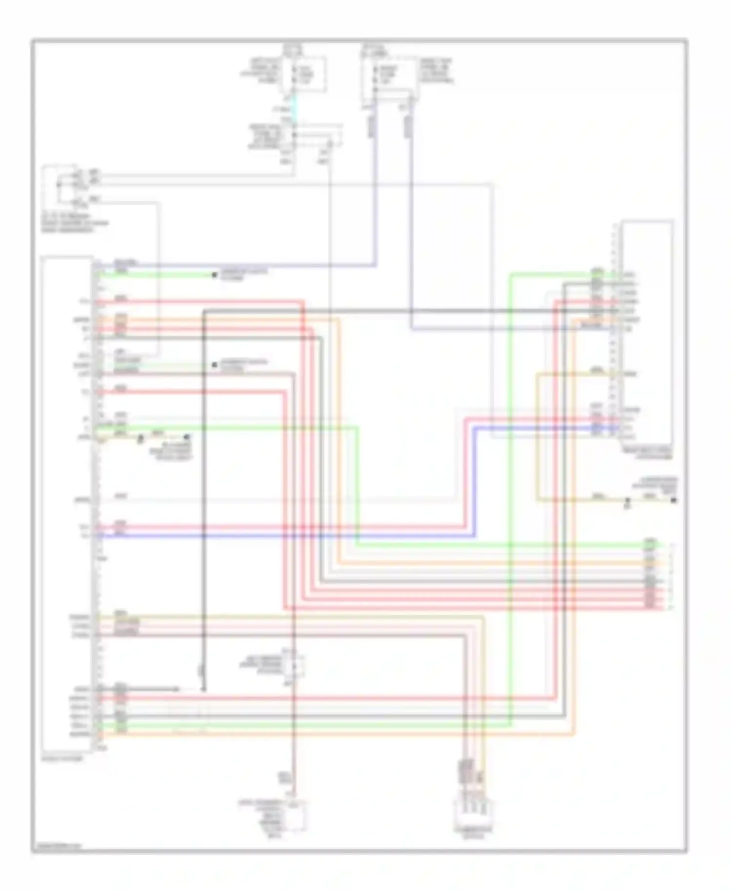 LX Lexus J100 facelift (2002-2007): Radio circuit, without navigation (1 of 2)